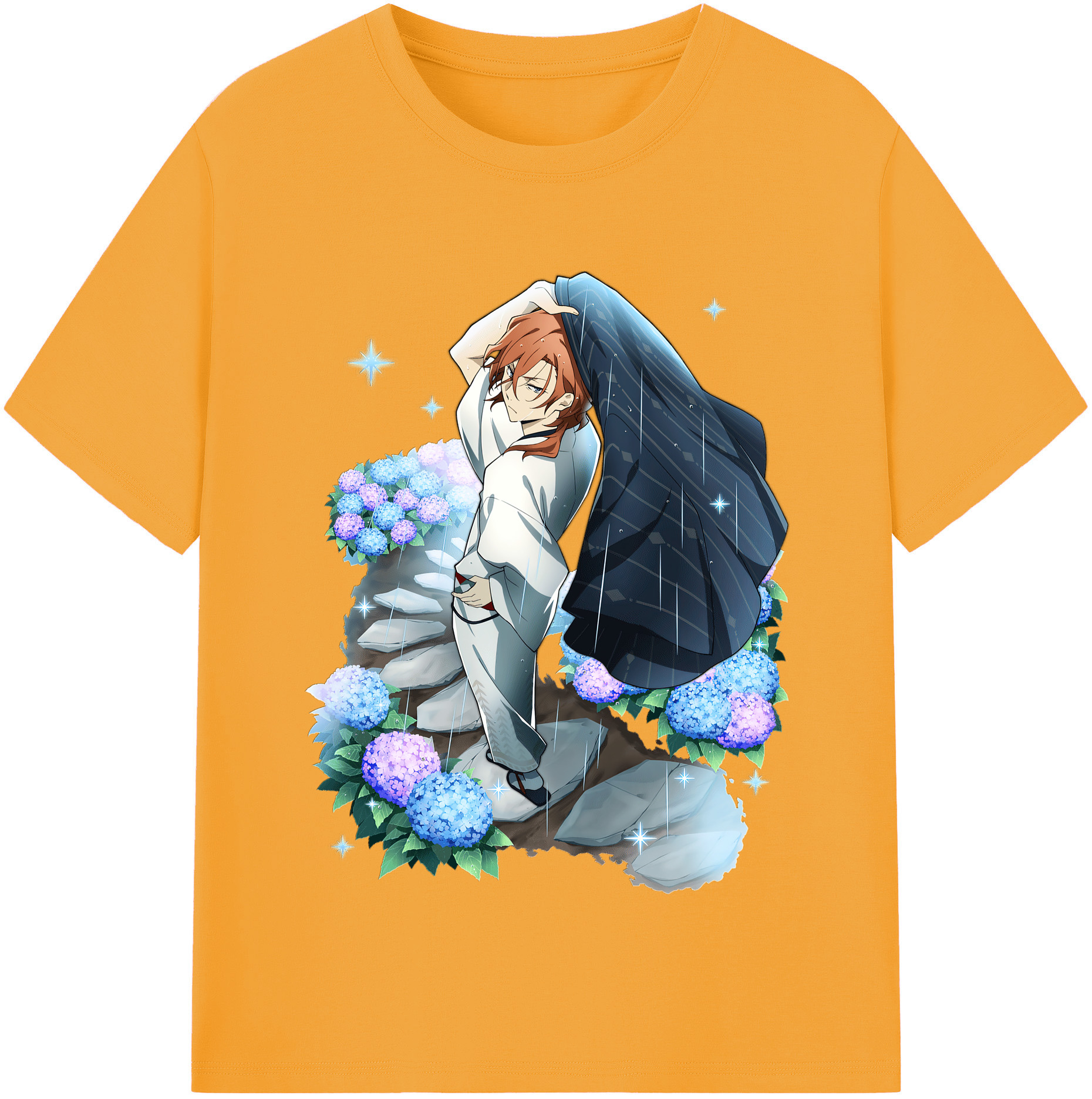 （画像用） 文豪ストレイドッグス Bungo Stray Dogs 綿100％半袖Tシャツ（フロントプリント）