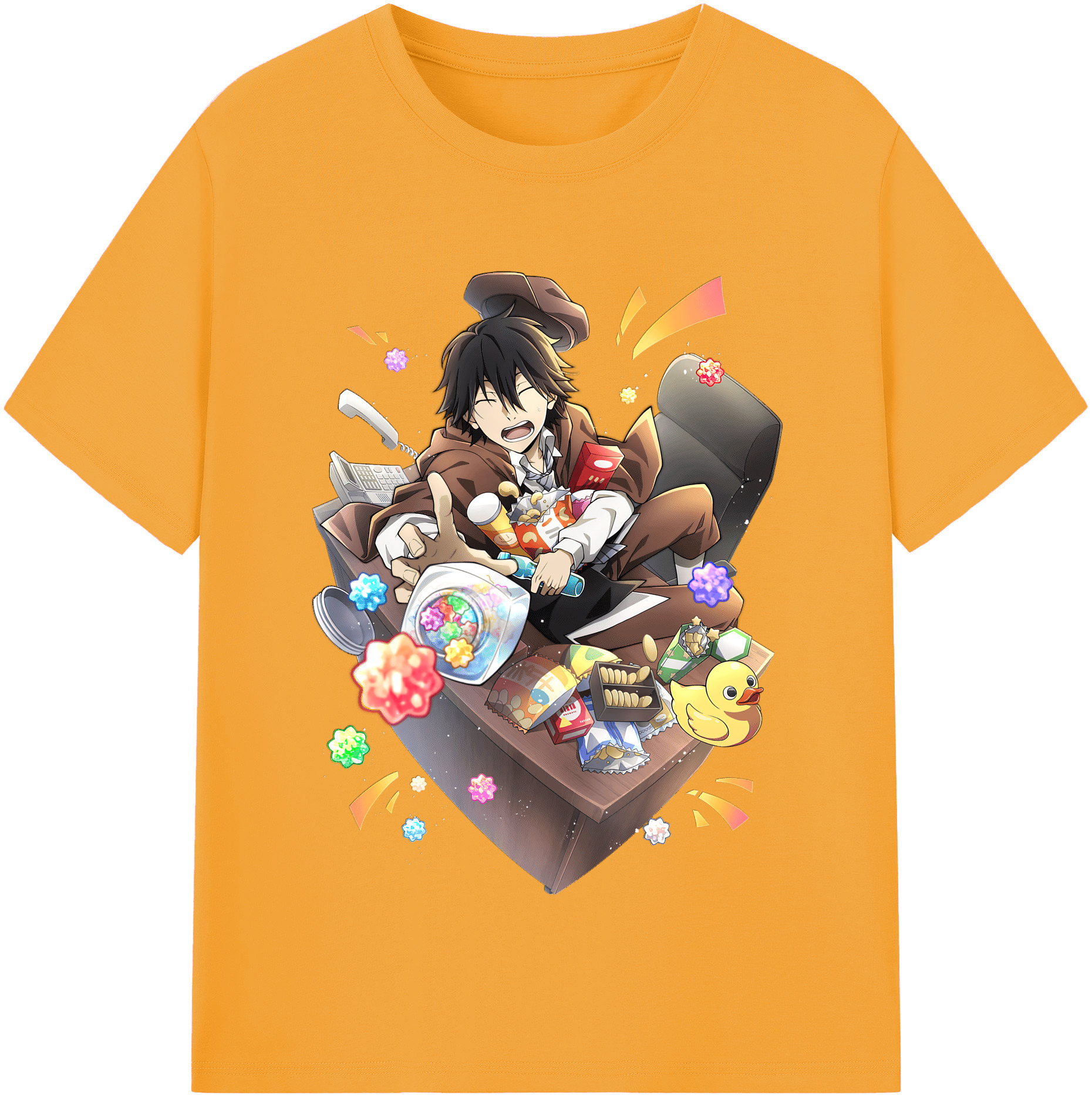 （画像用） 文豪ストレイドッグス Bungo Stray Dogs 綿100％半袖Tシャツ（フロントプリント）