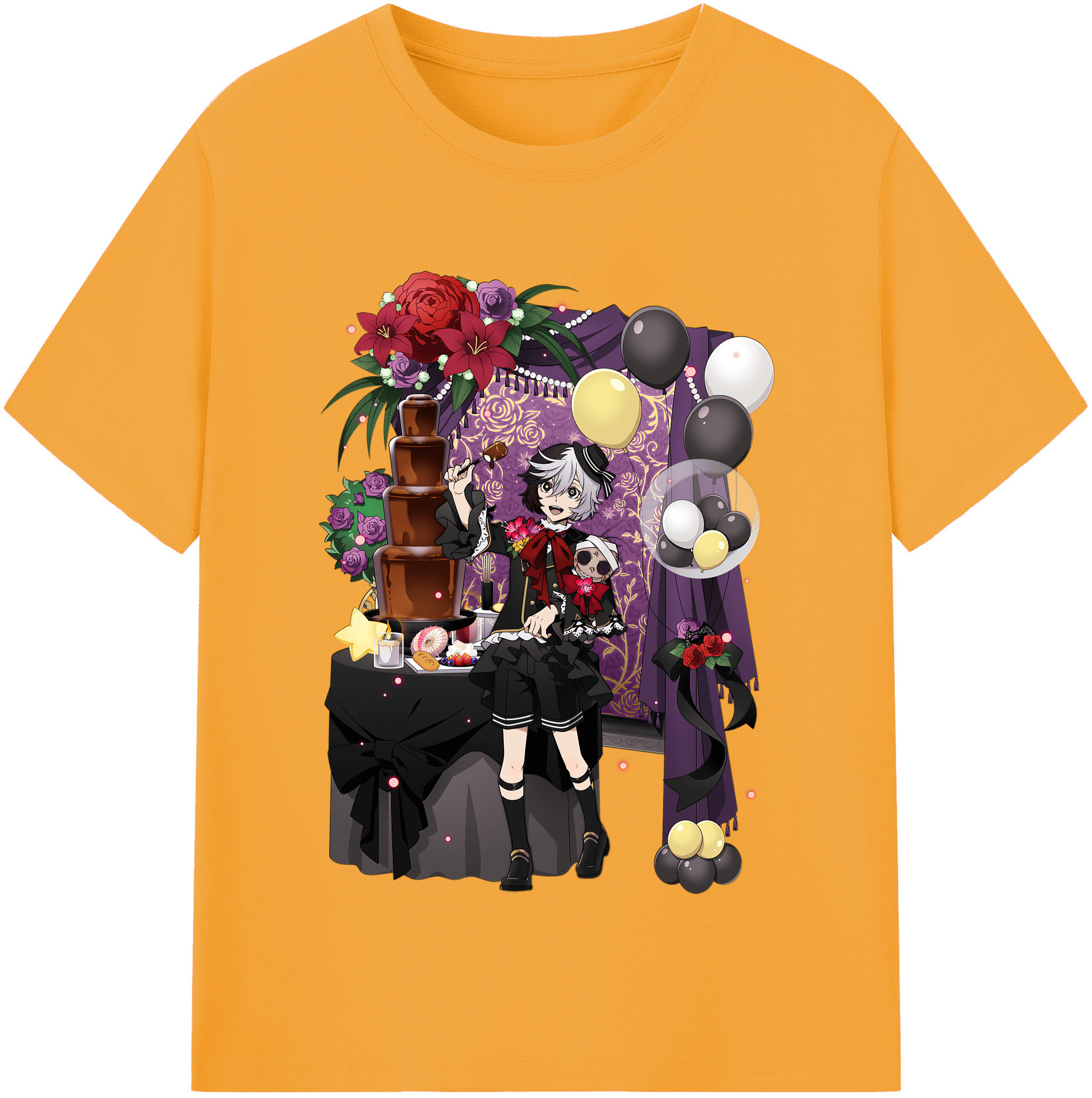 （画像用） 文豪ストレイドッグス Bungo Stray Dogs 綿100％半袖Tシャツ（フロントプリント）