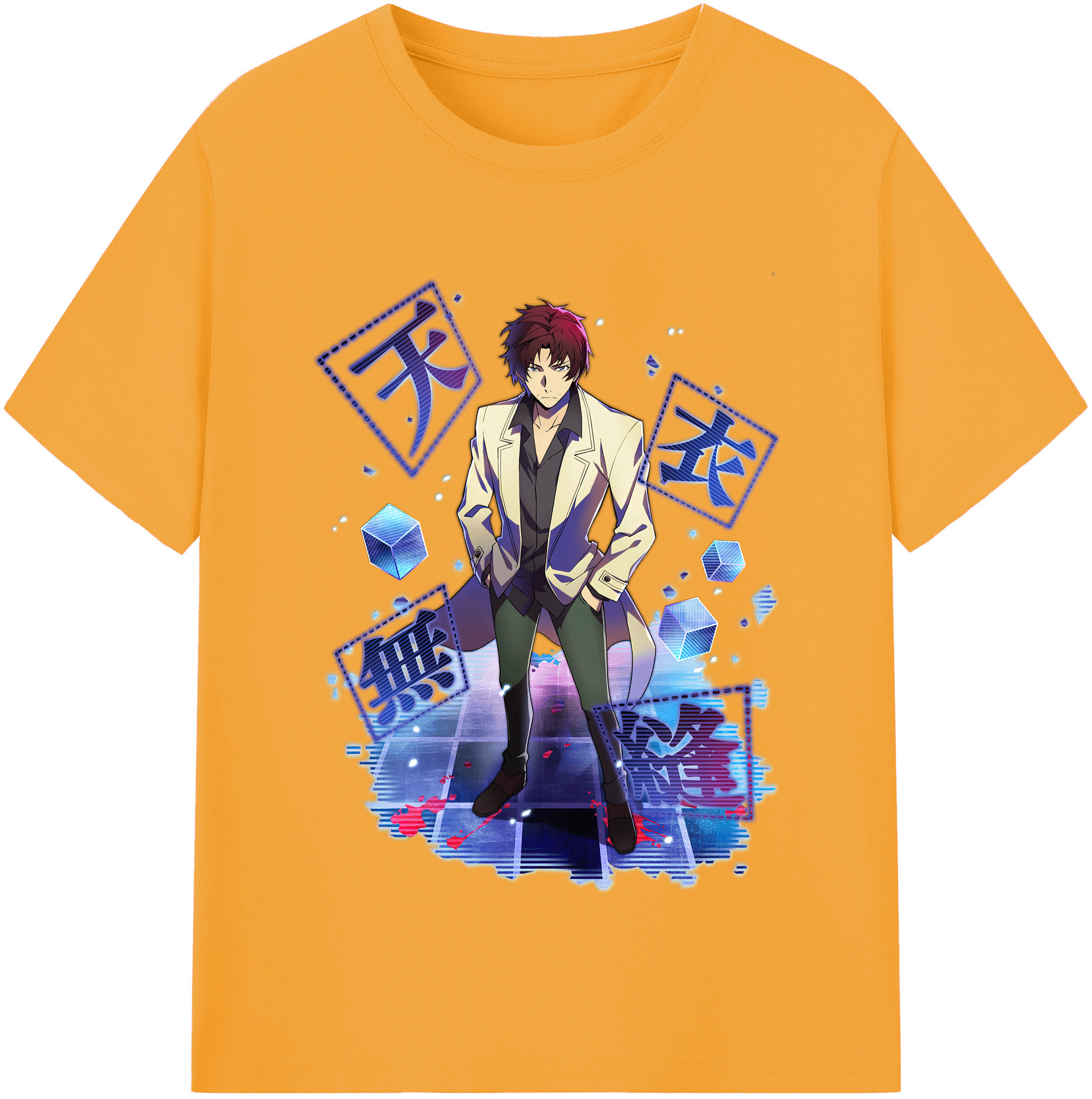 （画像用） 文豪ストレイドッグス Bungo Stray Dogs 綿100％半袖Tシャツ（フロントプリント）