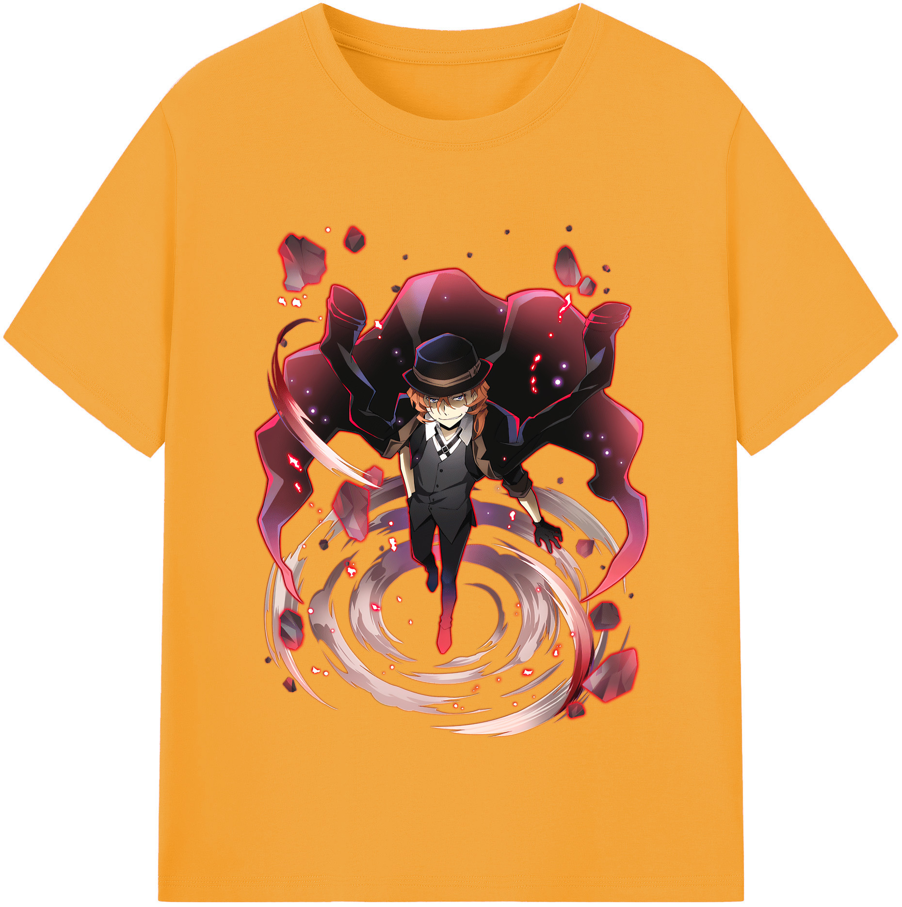 （画像用） 文豪ストレイドッグス Bungo Stray Dogs 綿100％半袖Tシャツ（フロントプリント）