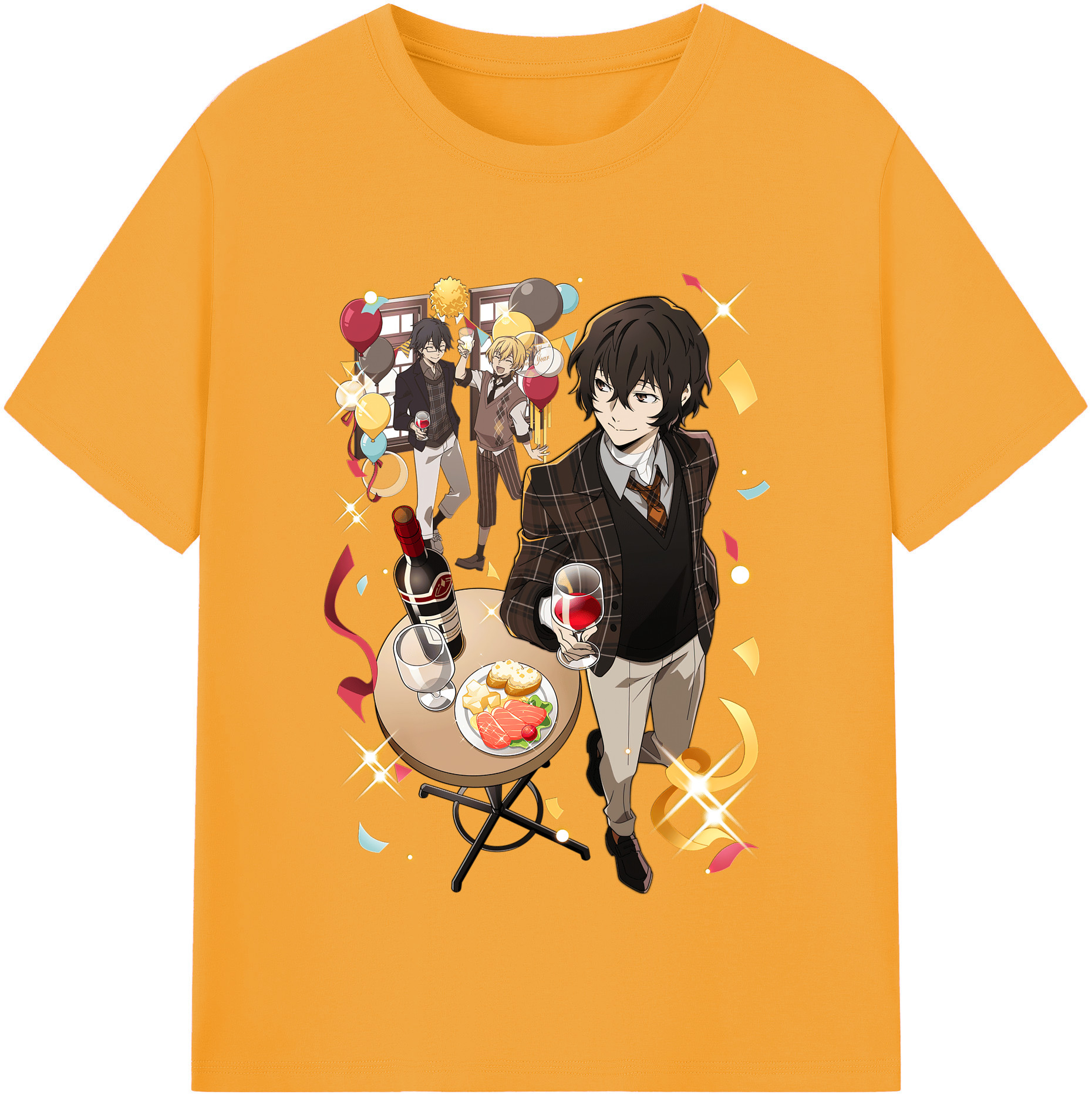 （画像用） 文豪ストレイドッグス Bungo Stray Dogs 綿100％半袖Tシャツ（フロントプリント）