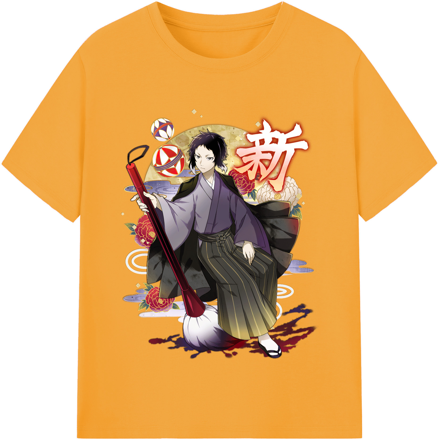 （画像用） 文豪ストレイドッグス Bungo Stray Dogs 綿100％半袖Tシャツ（フロントプリント）