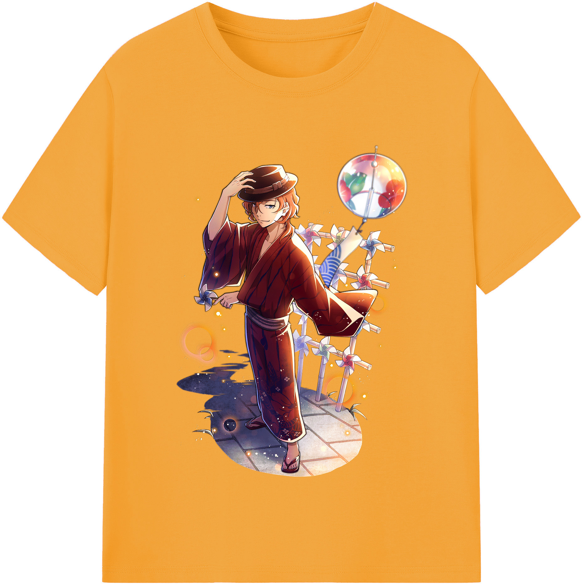 （画像用） 文豪ストレイドッグス Bungo Stray Dogs 綿100％半袖Tシャツ（フロントプリント）