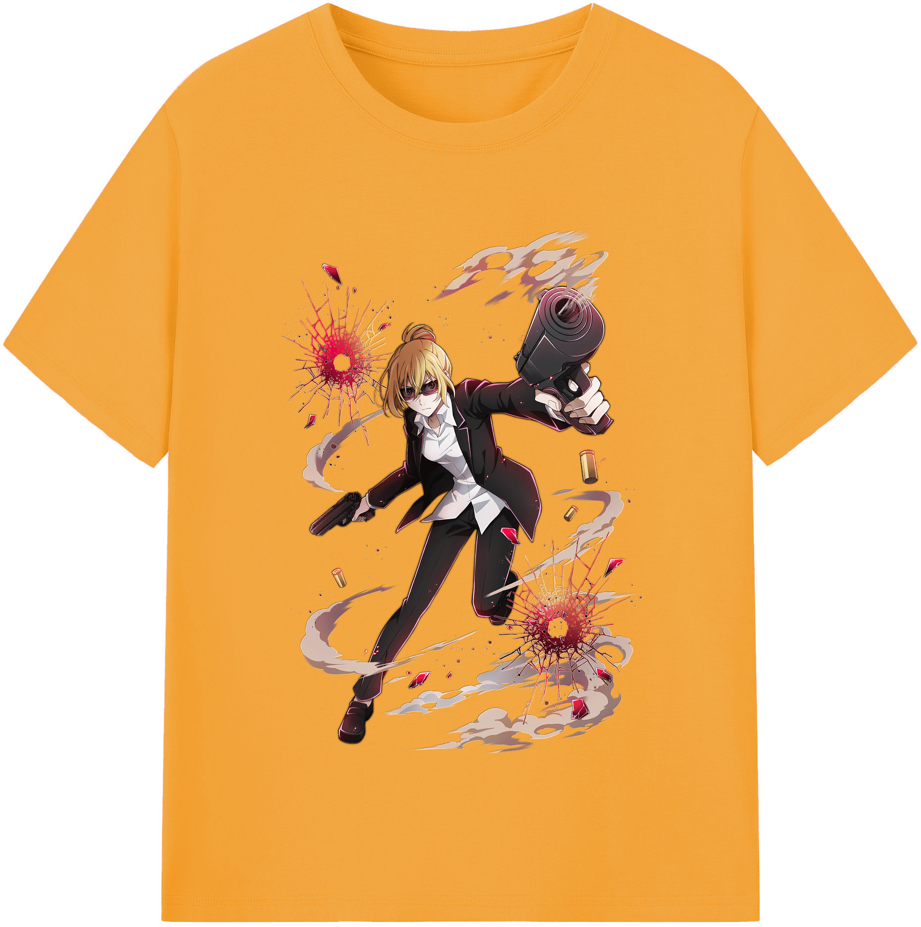（画像用） 文豪ストレイドッグス Bungo Stray Dogs 綿100％半袖Tシャツ（フロントプリント）
