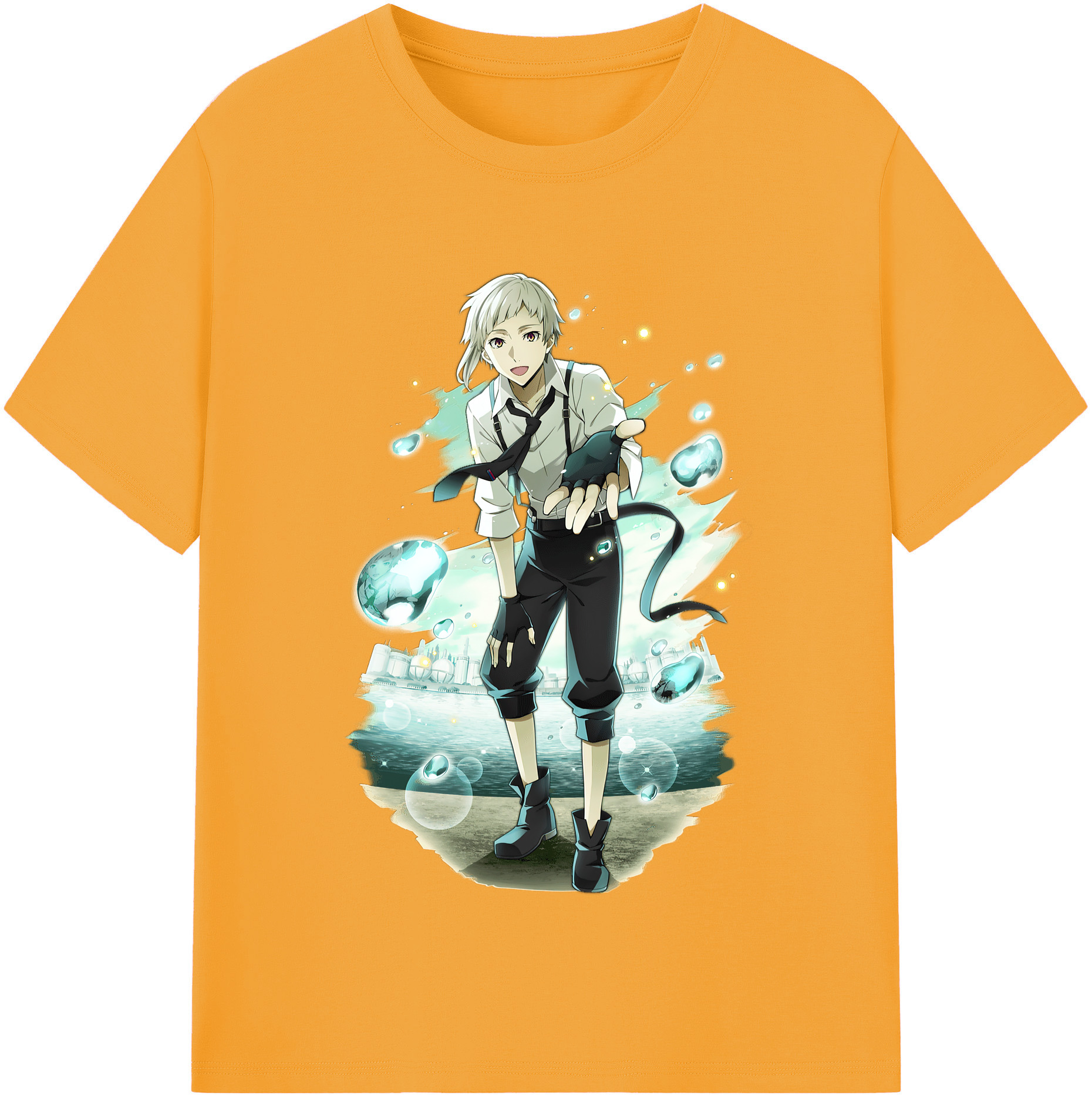 （画像用） 文豪ストレイドッグス Bungo Stray Dogs 綿100％半袖Tシャツ（フロントプリント）