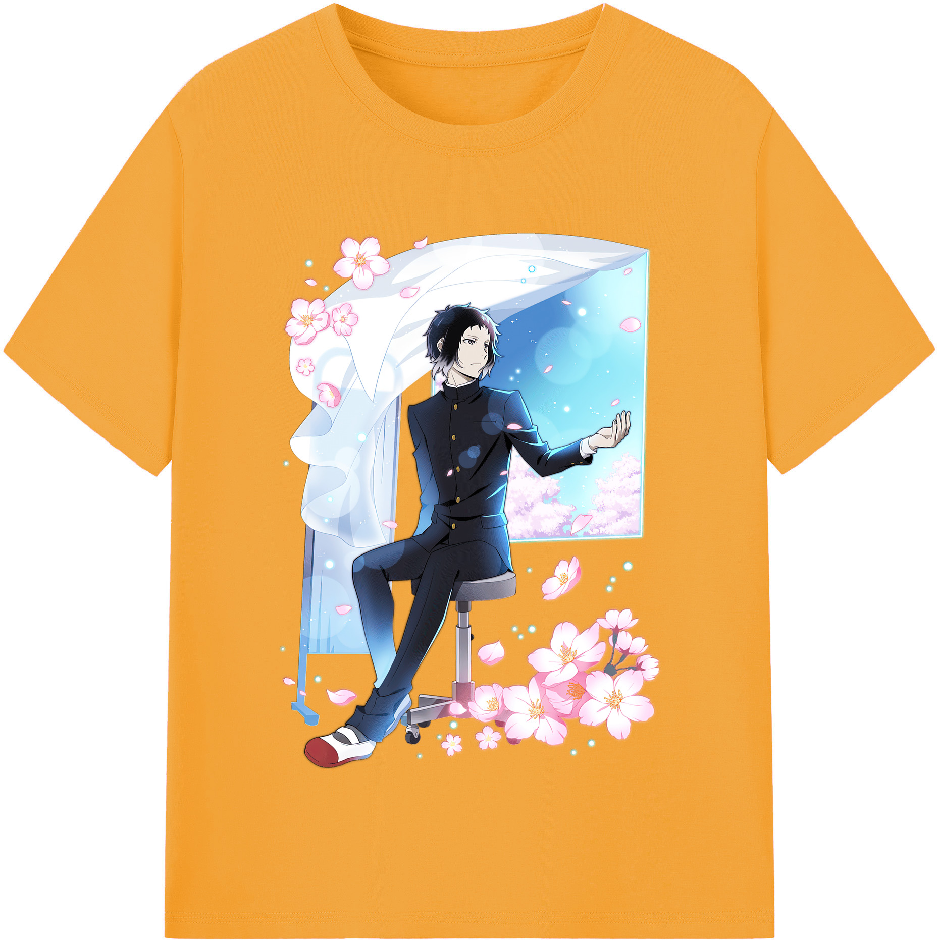 （画像用） 文豪ストレイドッグス Bungo Stray Dogs 綿100％半袖Tシャツ（フロントプリント）