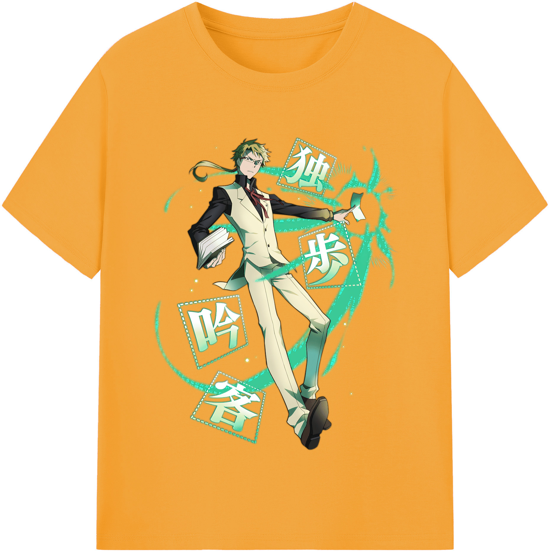 （画像用） 文豪ストレイドッグス Bungo Stray Dogs 綿100％半袖Tシャツ（フロントプリント）