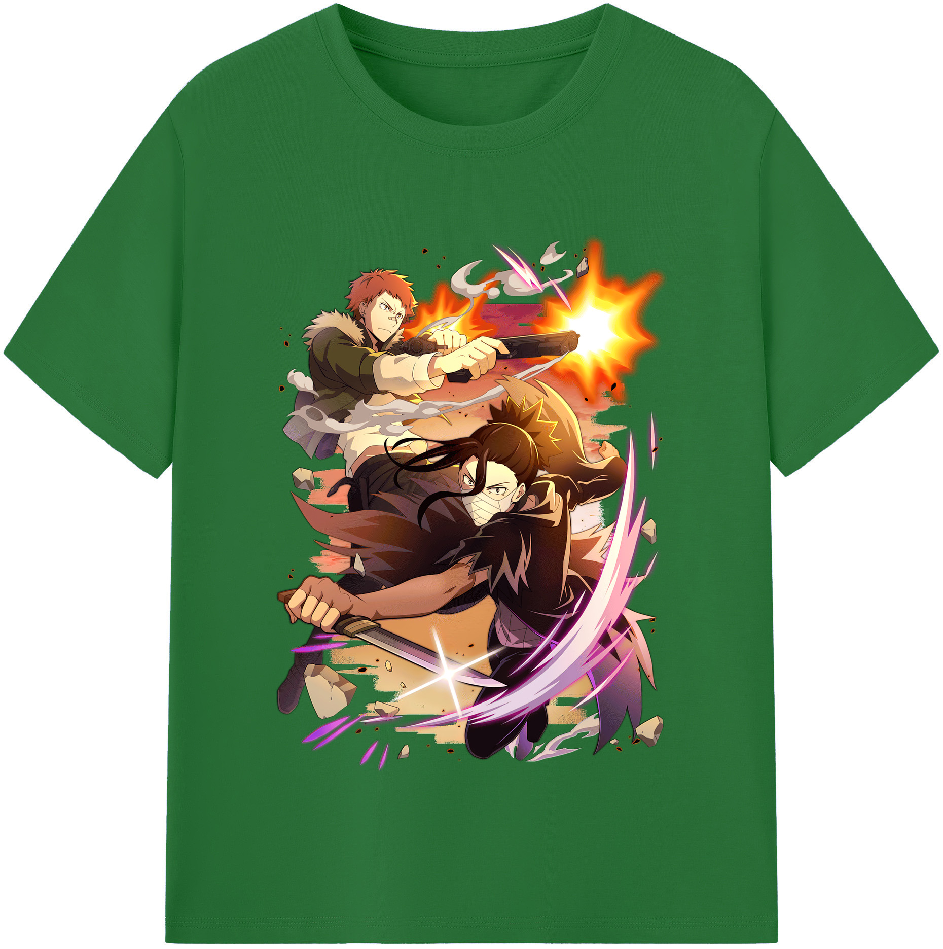 （画像用） 文豪ストレイドッグス Bungo Stray Dogs 綿100％半袖Tシャツ（フロントプリント）