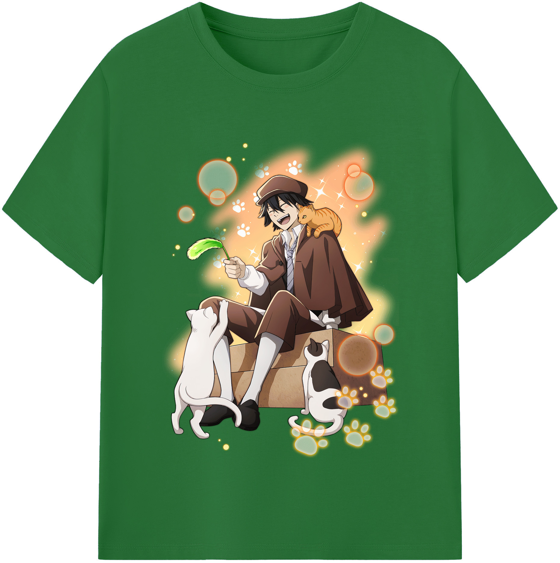 （画像用） 文豪ストレイドッグス Bungo Stray Dogs 綿100％半袖Tシャツ（フロントプリント）
