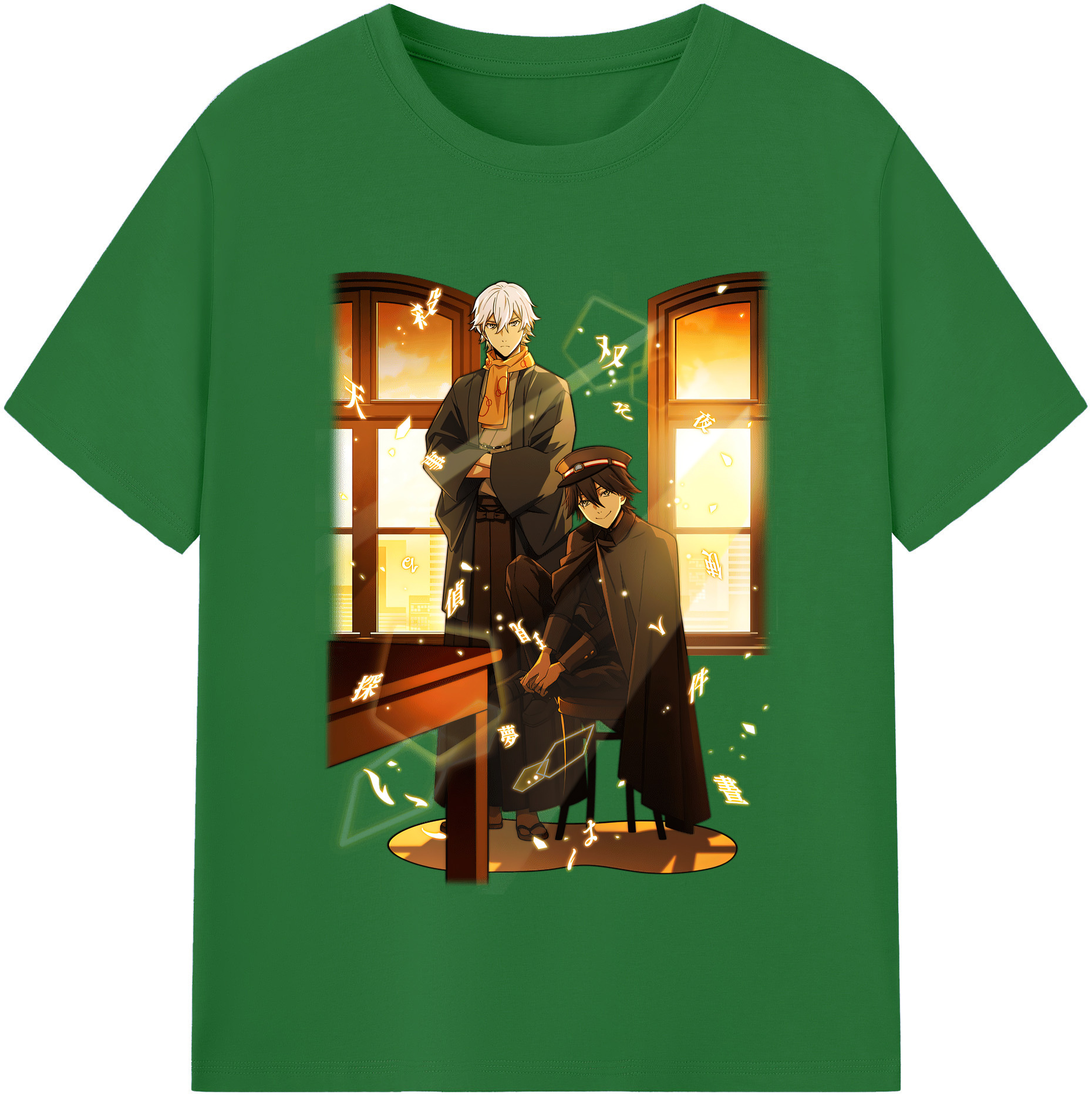 （画像用） 文豪ストレイドッグス Bungo Stray Dogs 綿100％半袖Tシャツ（フロントプリント）