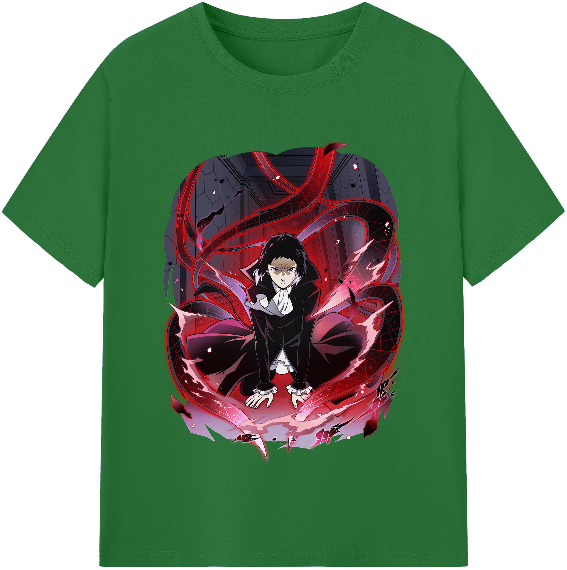 （画像用） 文豪ストレイドッグス Bungo Stray Dogs 綿100％半袖Tシャツ（フロントプリント）