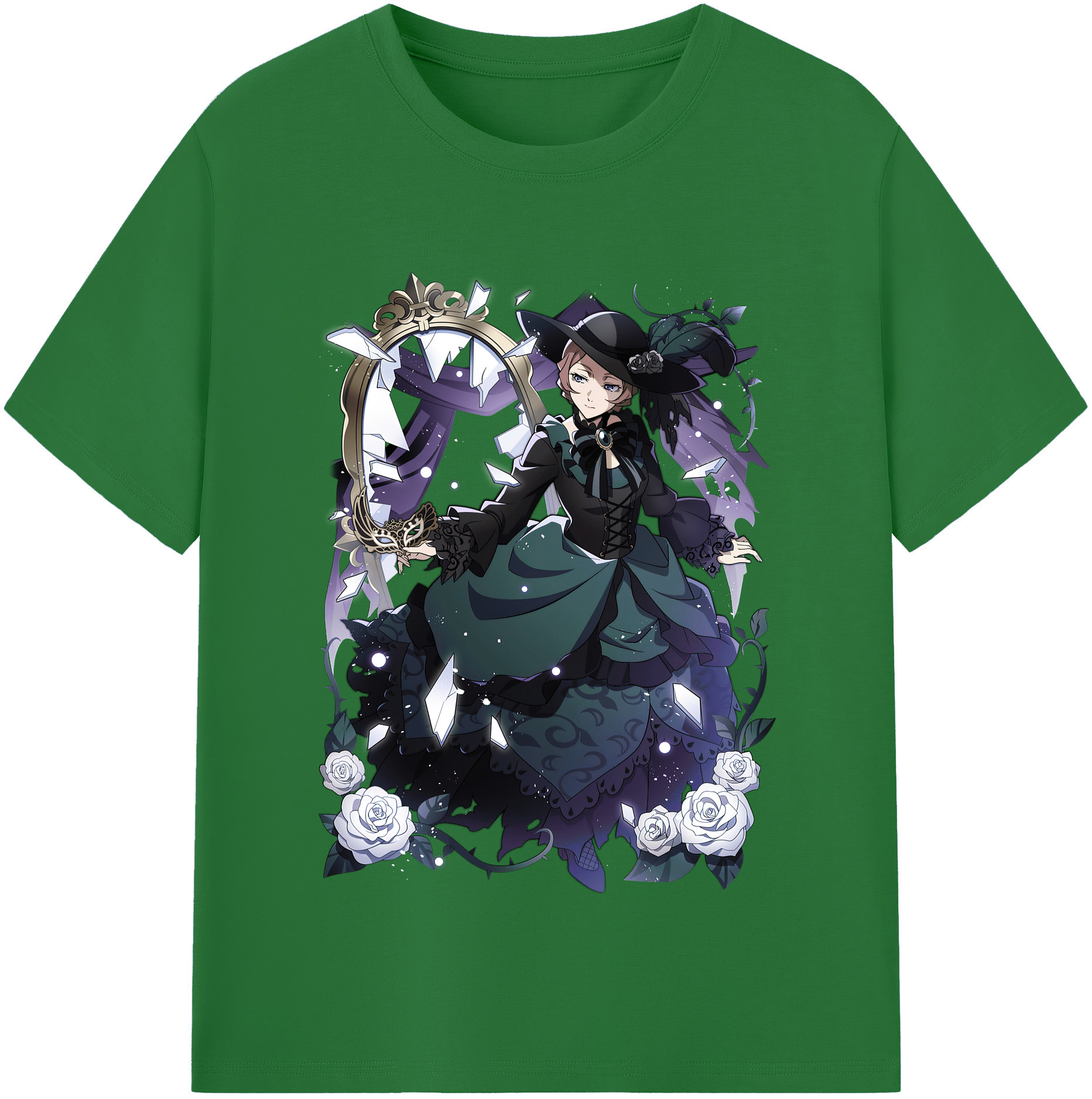 （画像用） 文豪ストレイドッグス Bungo Stray Dogs 綿100％半袖Tシャツ（フロントプリント）