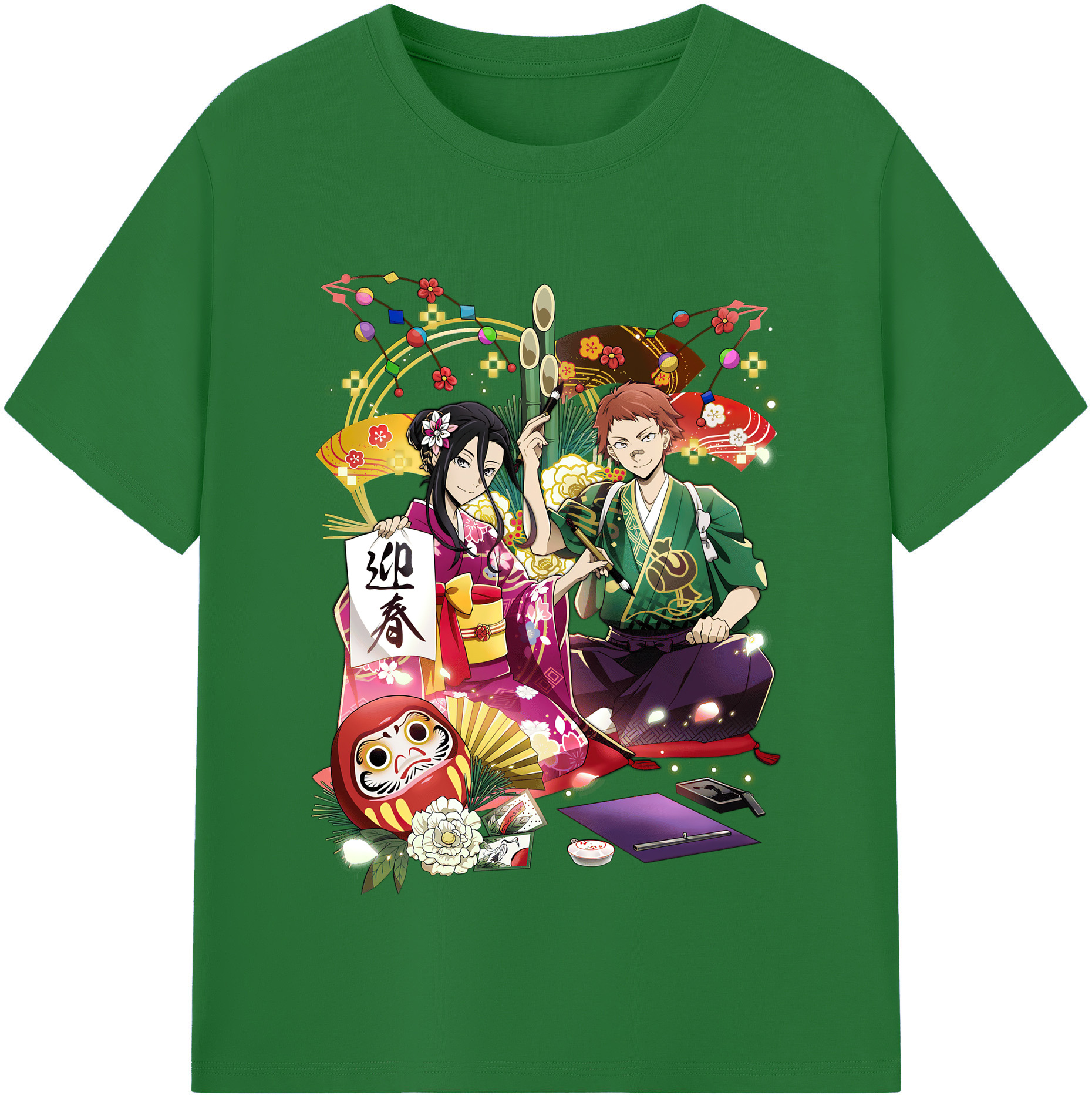 （画像用） 文豪ストレイドッグス Bungo Stray Dogs 綿100％半袖Tシャツ（フロントプリント）