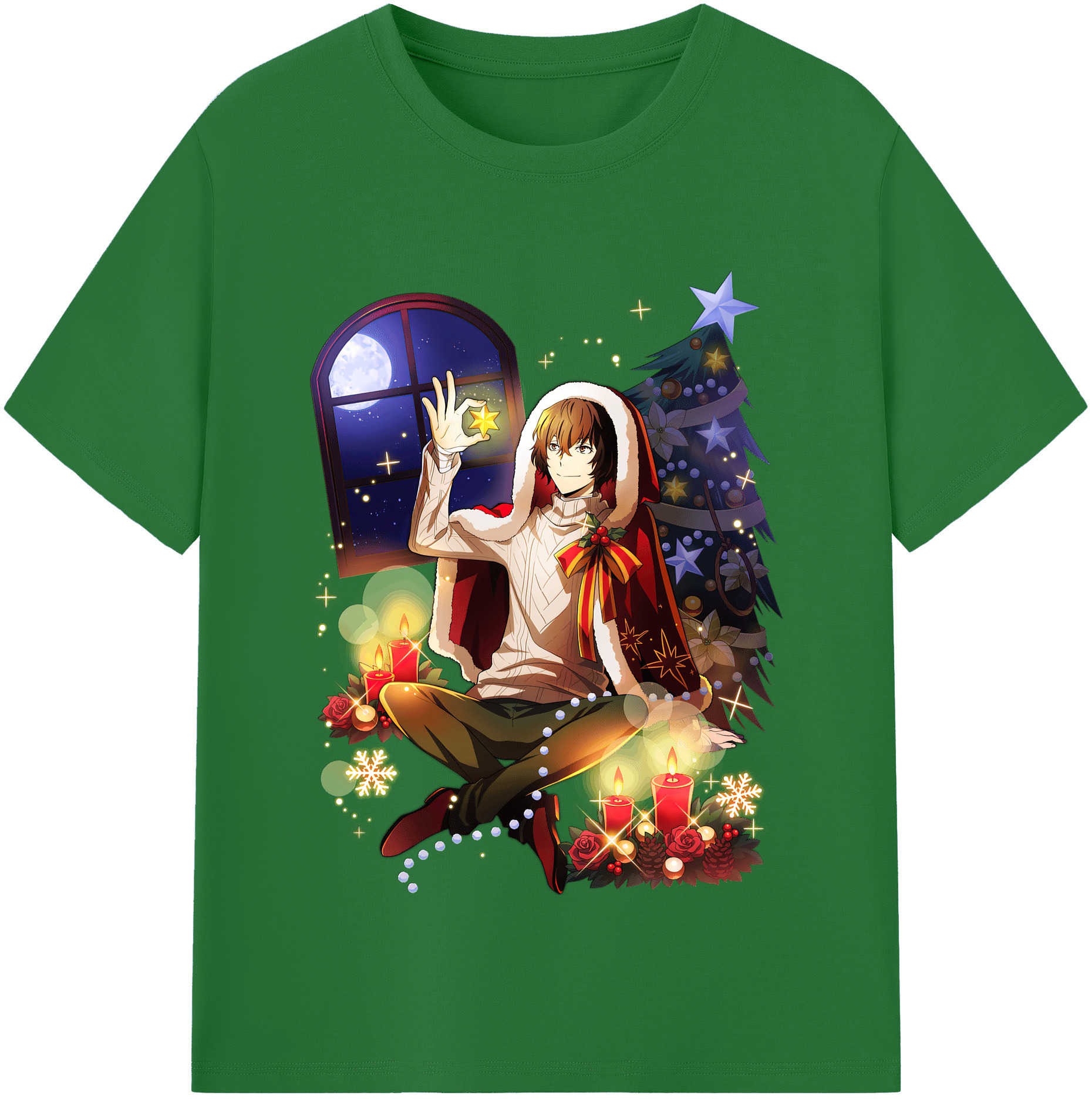 （画像用） 文豪ストレイドッグス Bungo Stray Dogs 綿100％半袖Tシャツ（フロントプリント）