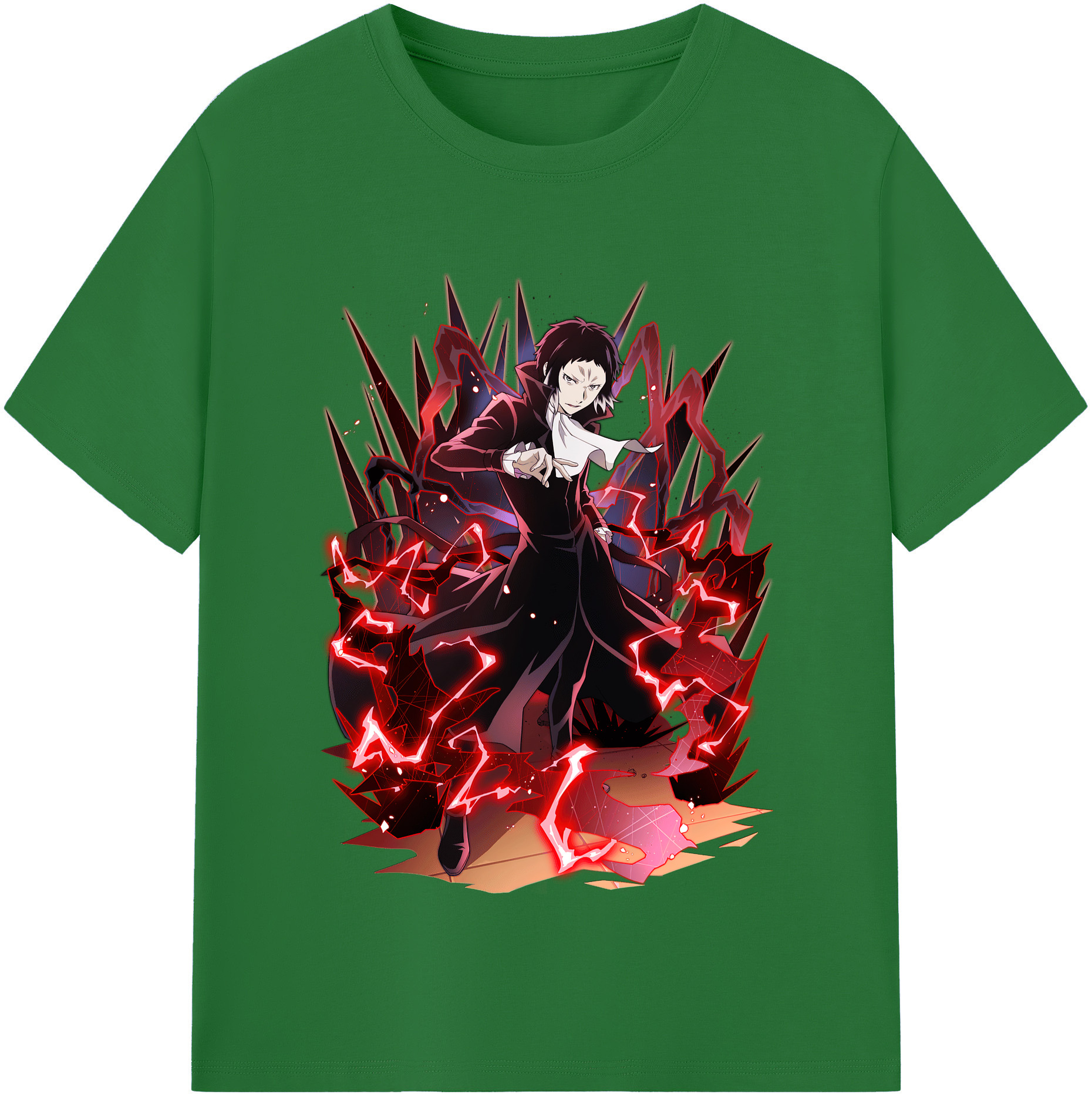（画像用） 文豪ストレイドッグス Bungo Stray Dogs 綿100％半袖Tシャツ（フロントプリント）