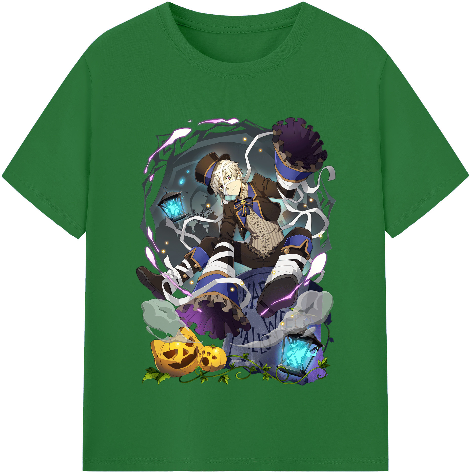 （画像用） 文豪ストレイドッグス Bungo Stray Dogs 綿100％半袖Tシャツ（フロントプリント）