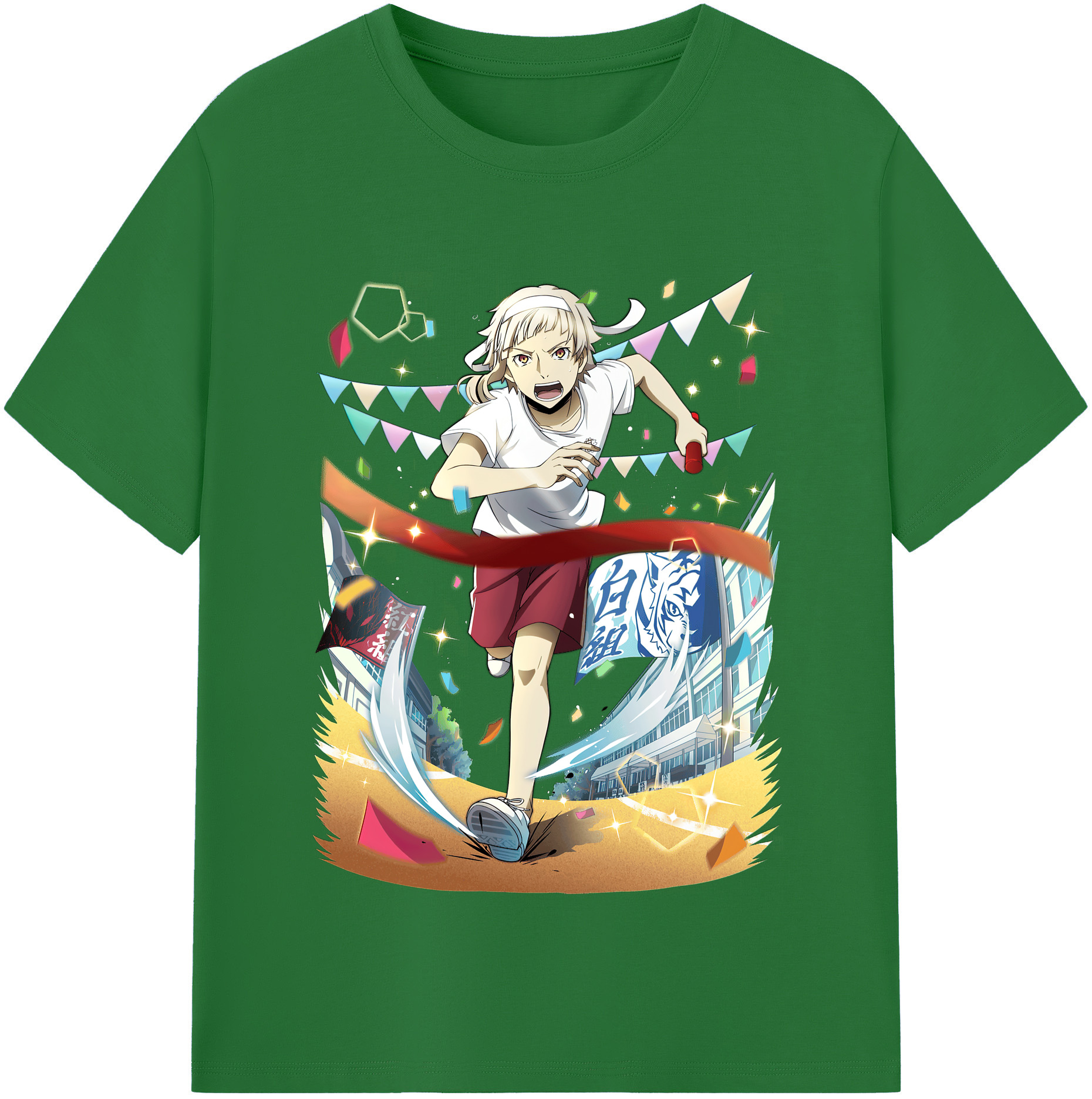 （画像用） 文豪ストレイドッグス Bungo Stray Dogs 綿100％半袖Tシャツ（フロントプリント）