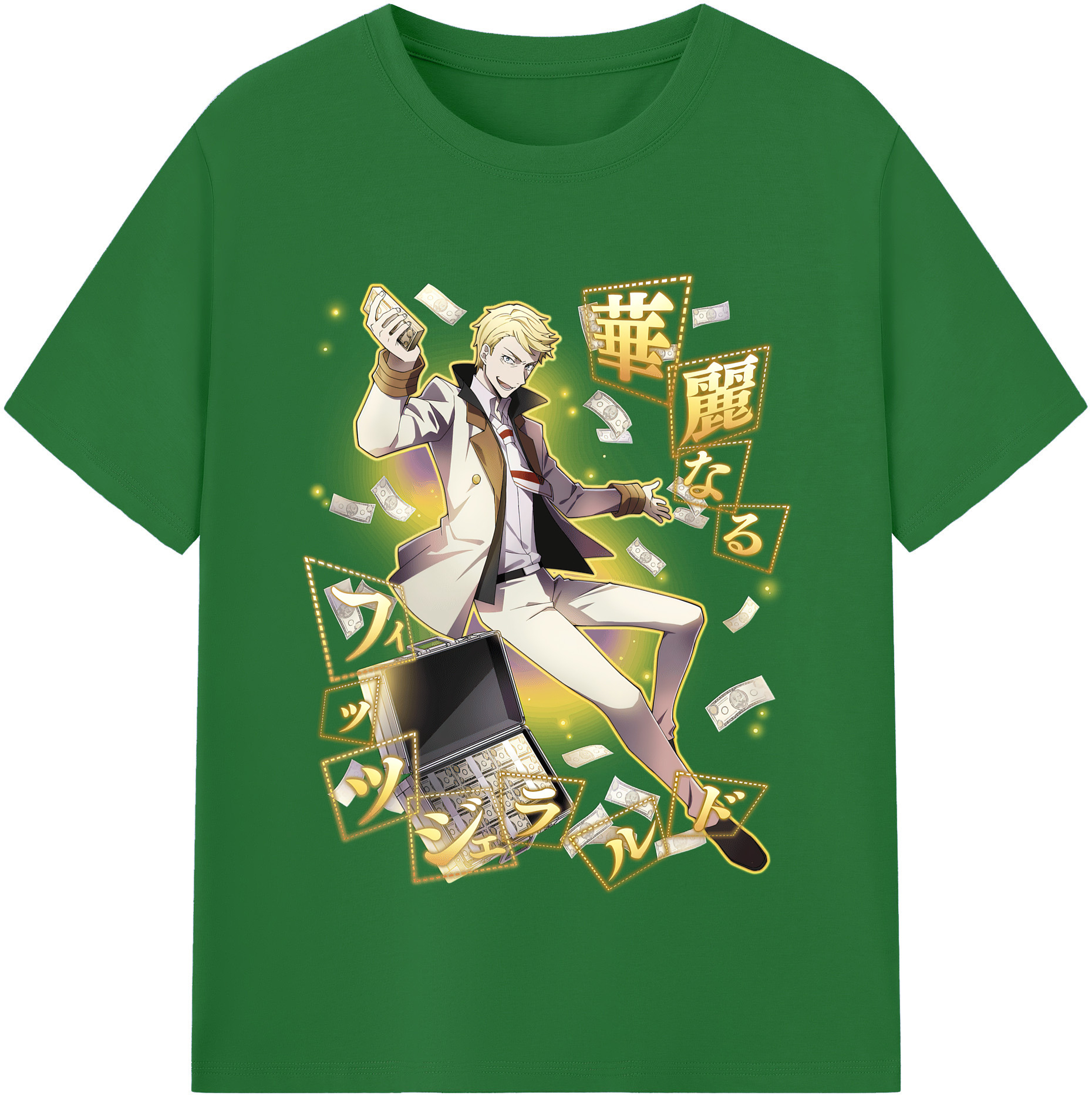 （画像用） 文豪ストレイドッグス Bungo Stray Dogs 綿100％半袖Tシャツ（フロントプリント）