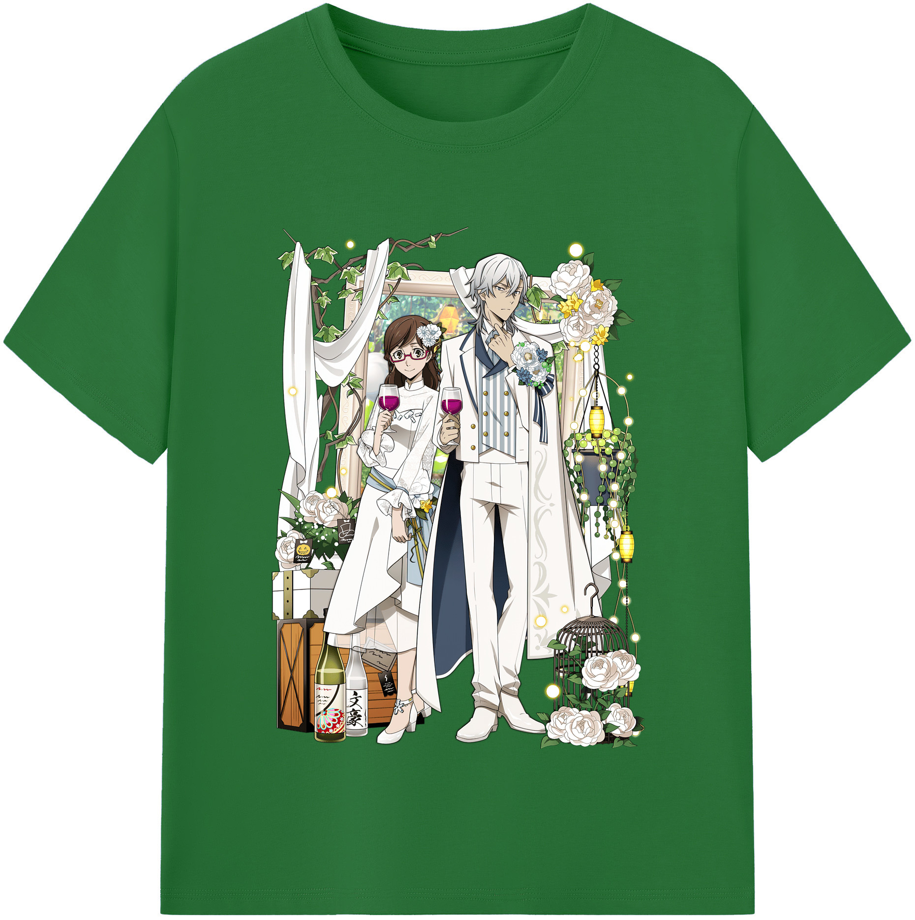 （画像用） 文豪ストレイドッグス Bungo Stray Dogs 綿100％半袖Tシャツ（フロントプリント）