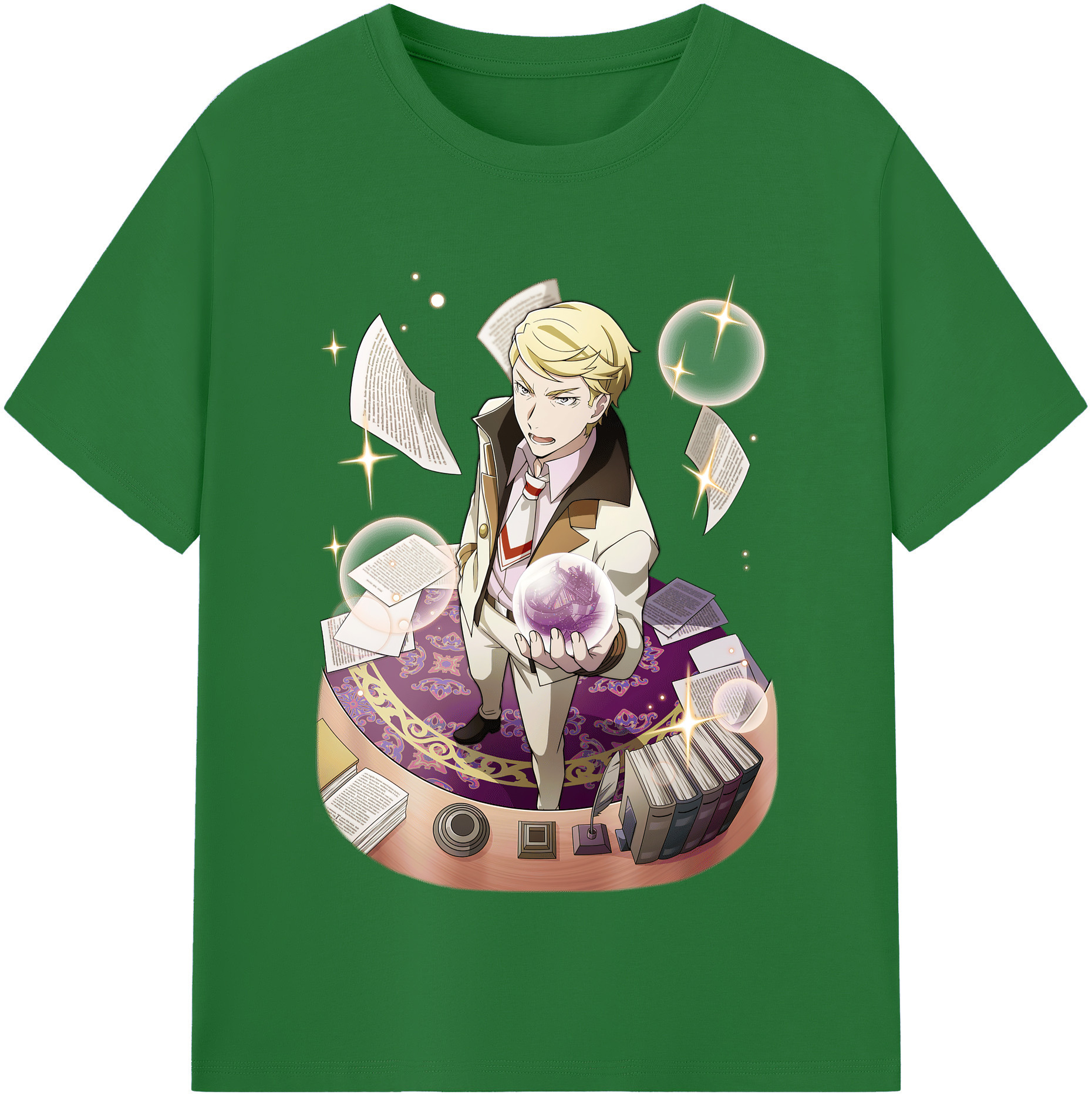 （画像用） 文豪ストレイドッグス Bungo Stray Dogs 綿100％半袖Tシャツ（フロントプリント）