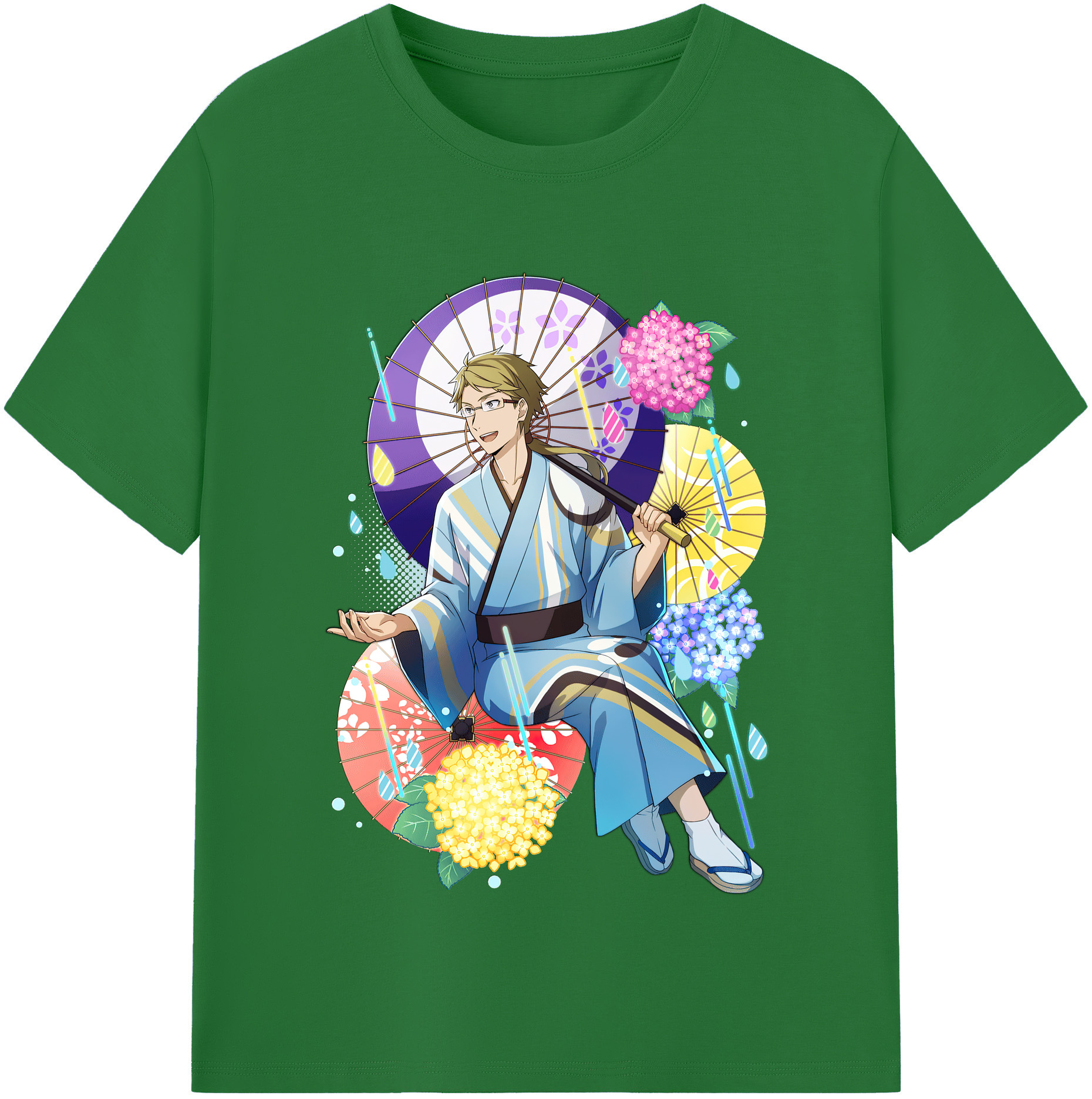 （画像用） 文豪ストレイドッグス Bungo Stray Dogs 綿100％半袖Tシャツ（フロントプリント）