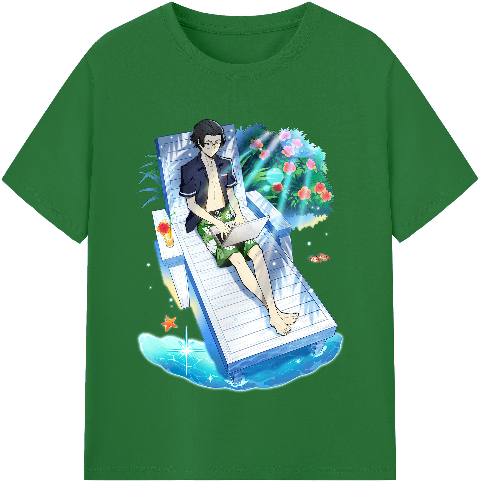 （画像用） 文豪ストレイドッグス Bungo Stray Dogs 綿100％半袖Tシャツ（フロントプリント）