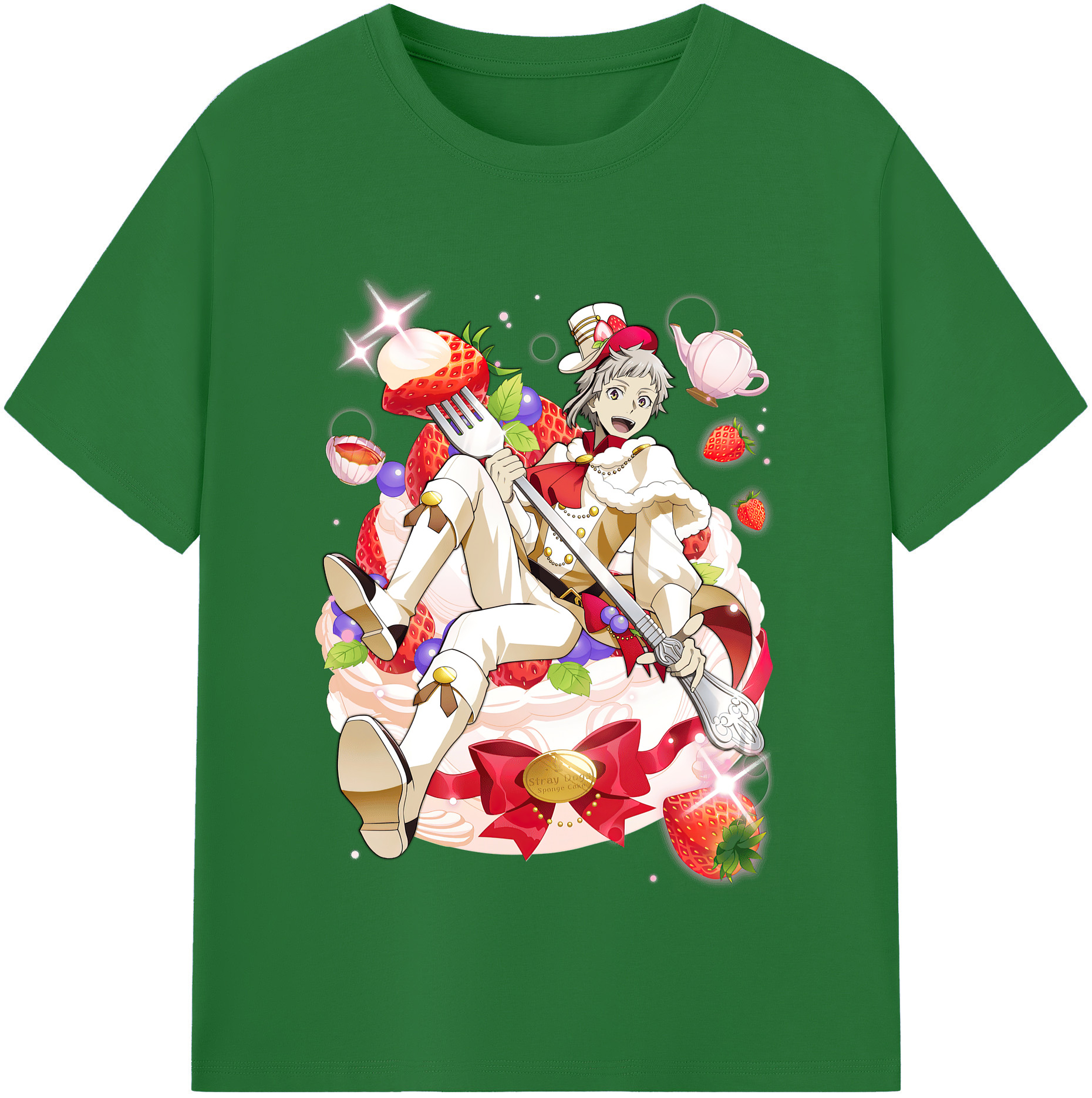 （画像用） 文豪ストレイドッグス Bungo Stray Dogs 綿100％半袖Tシャツ（フロントプリント）