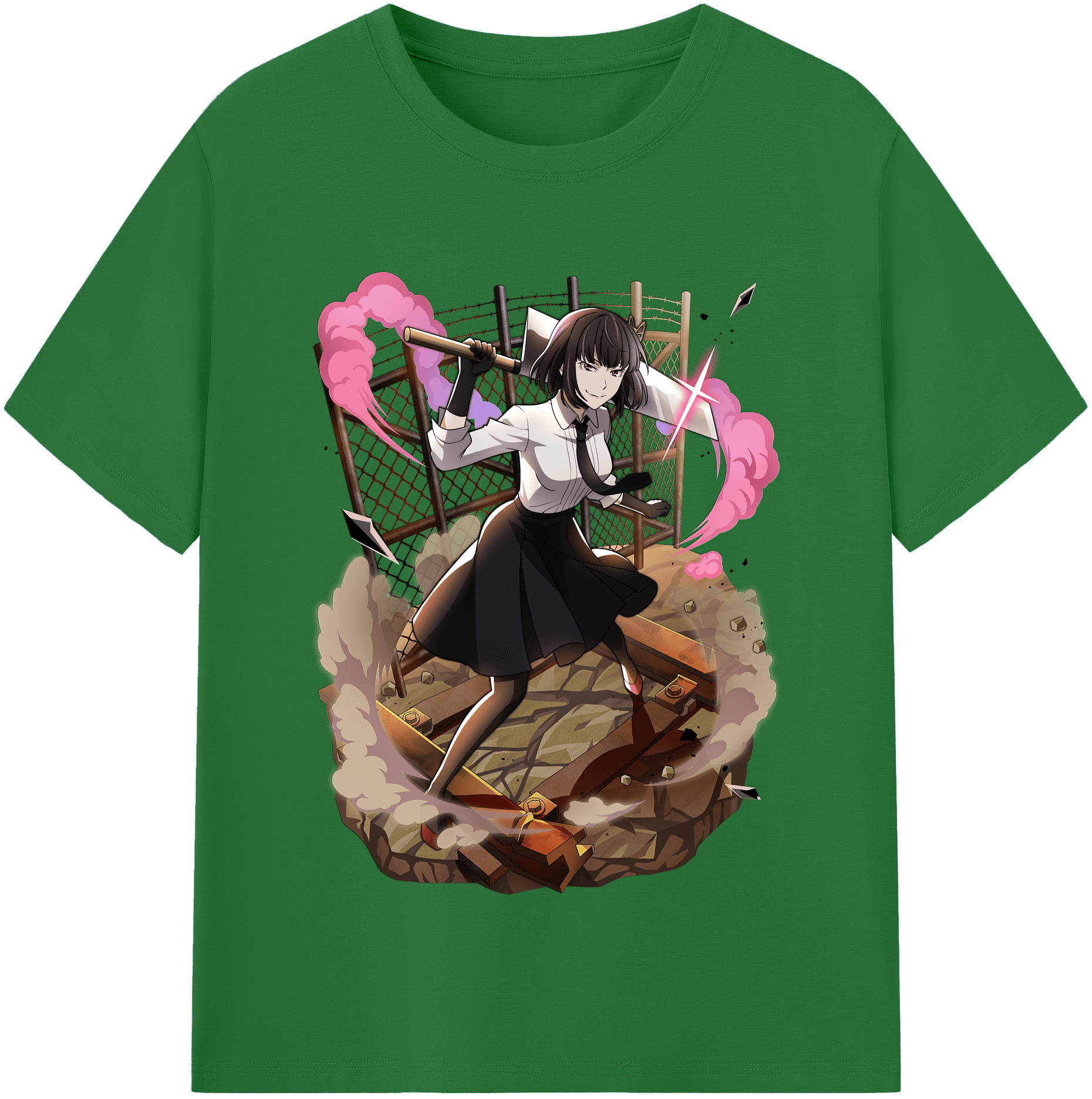 （画像用） 文豪ストレイドッグス Bungo Stray Dogs 綿100％半袖Tシャツ（フロントプリント）