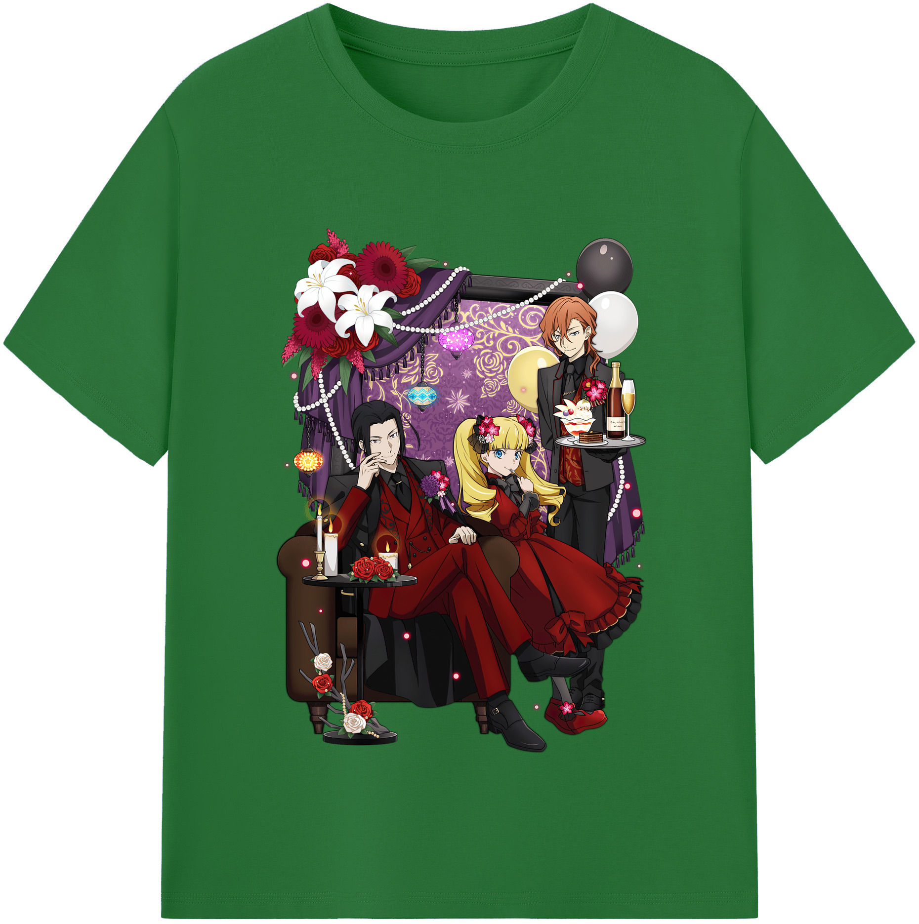 （画像用） 文豪ストレイドッグス Bungo Stray Dogs 綿100％半袖Tシャツ（フロントプリント）