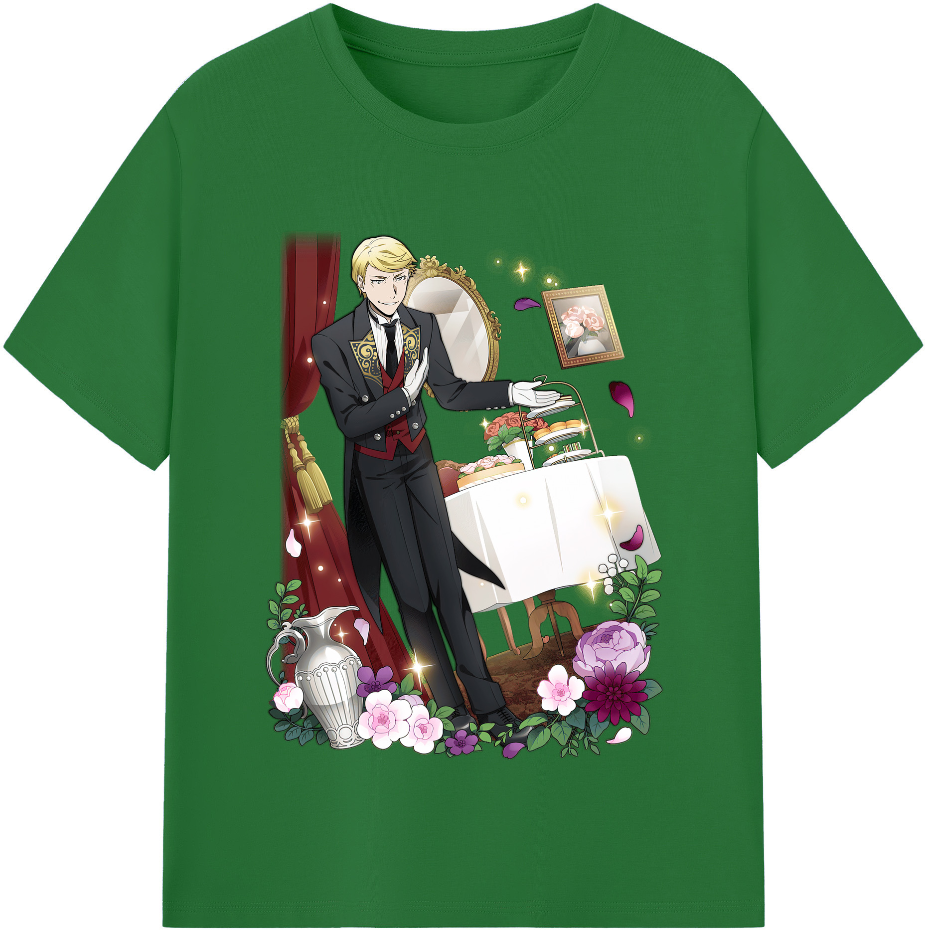 （画像用） 文豪ストレイドッグス Bungo Stray Dogs 綿100％半袖Tシャツ（フロントプリント）