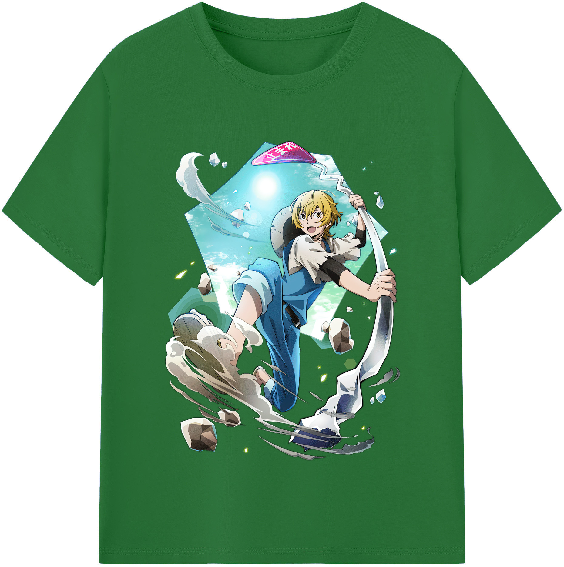 （画像用） 文豪ストレイドッグス Bungo Stray Dogs 綿100％半袖Tシャツ（フロントプリント）