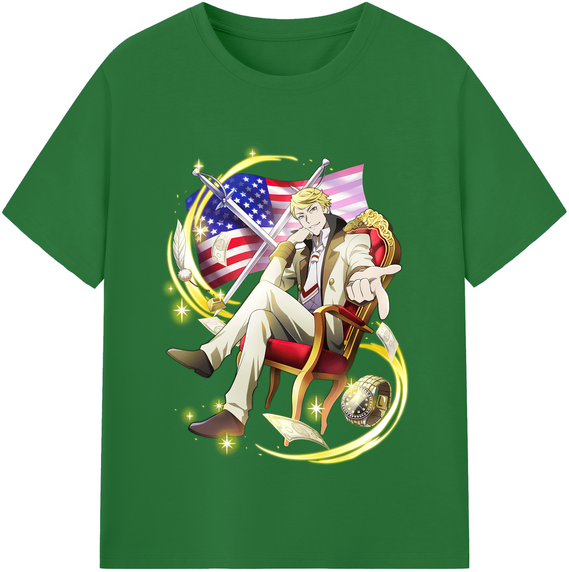 （画像用） 文豪ストレイドッグス Bungo Stray Dogs 綿100％半袖Tシャツ（フロントプリント）
