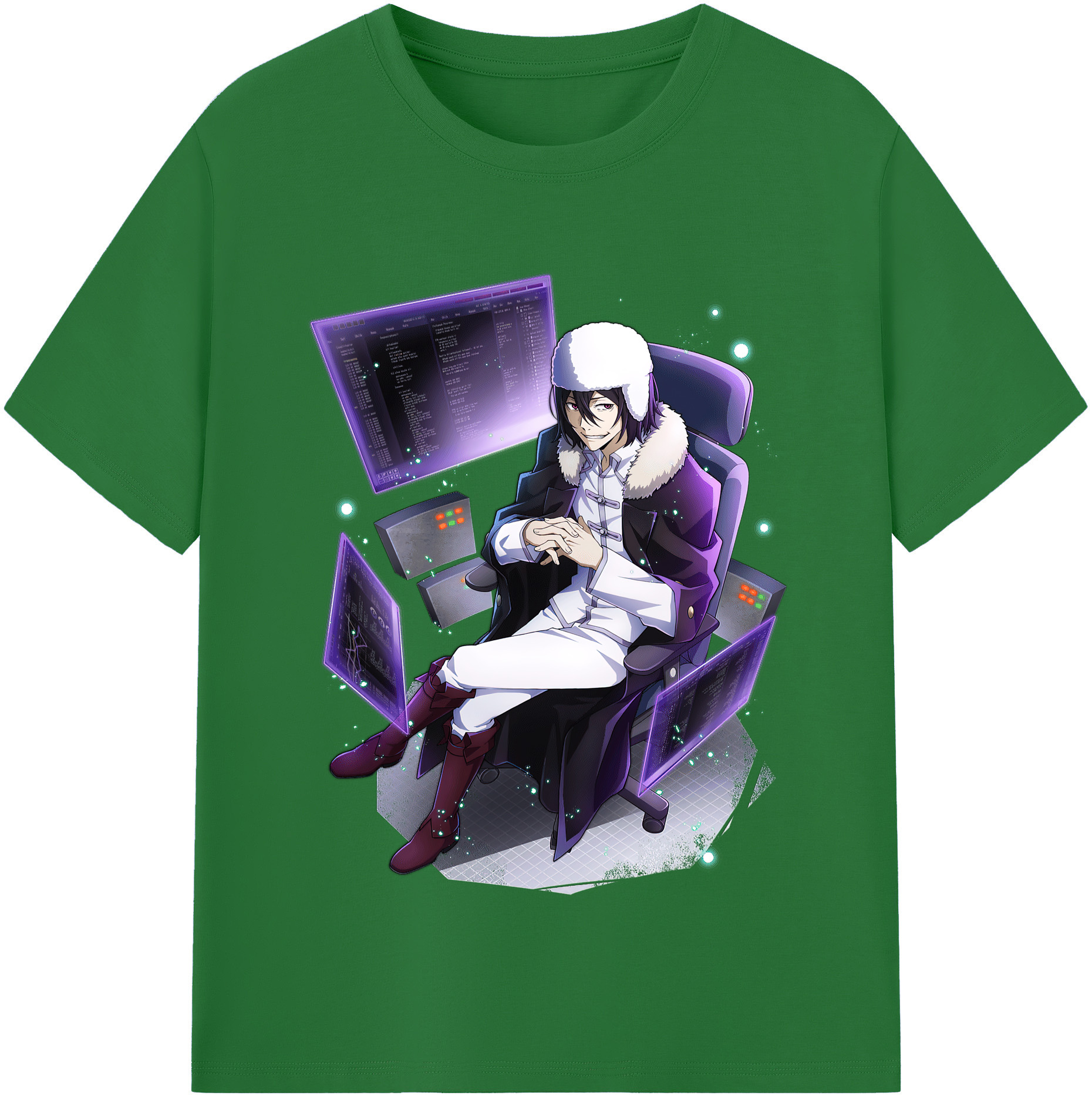 （画像用） 文豪ストレイドッグス Bungo Stray Dogs 綿100％半袖Tシャツ（フロントプリント）