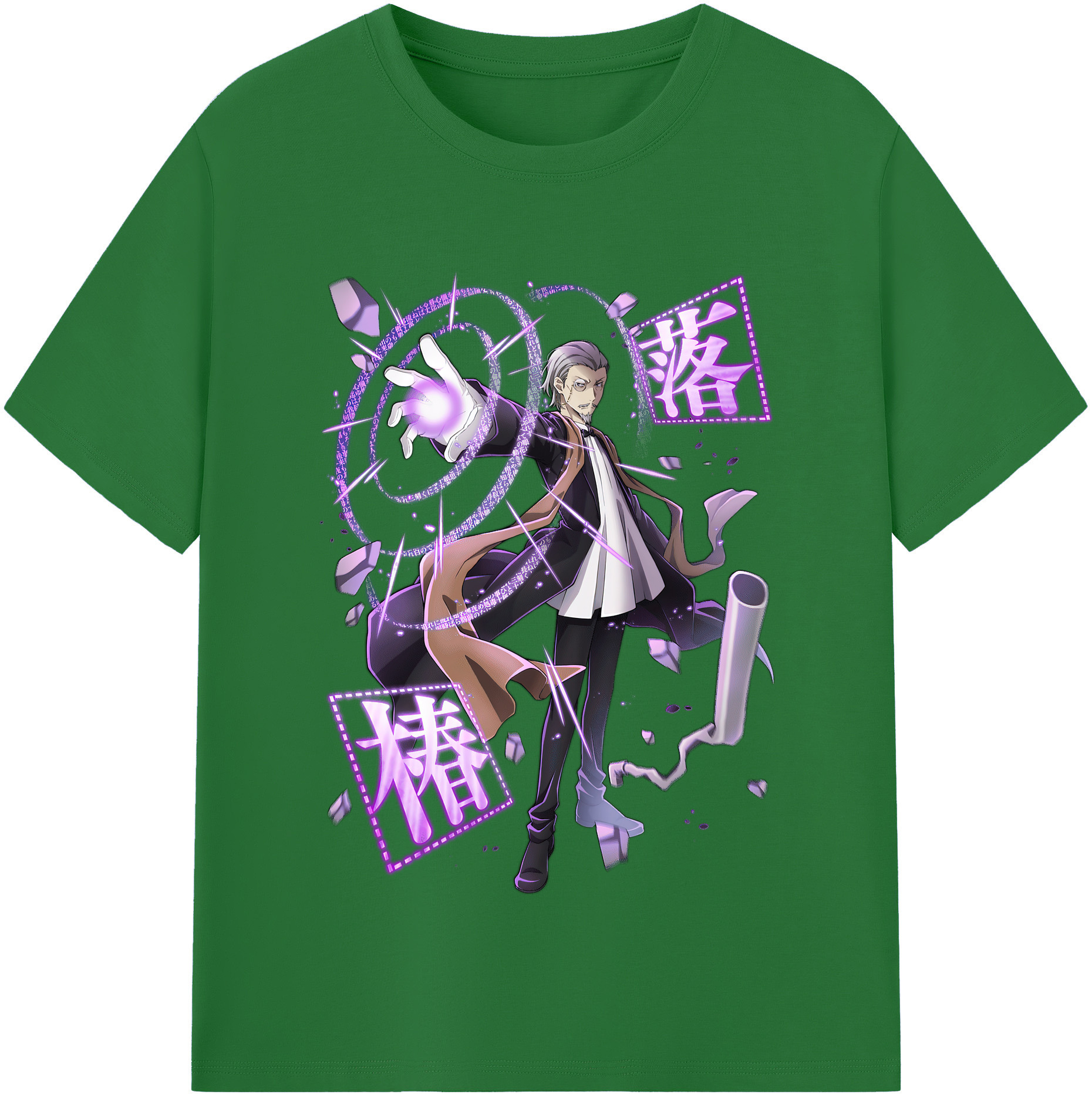（画像用） 文豪ストレイドッグス Bungo Stray Dogs 綿100％半袖Tシャツ（フロントプリント）