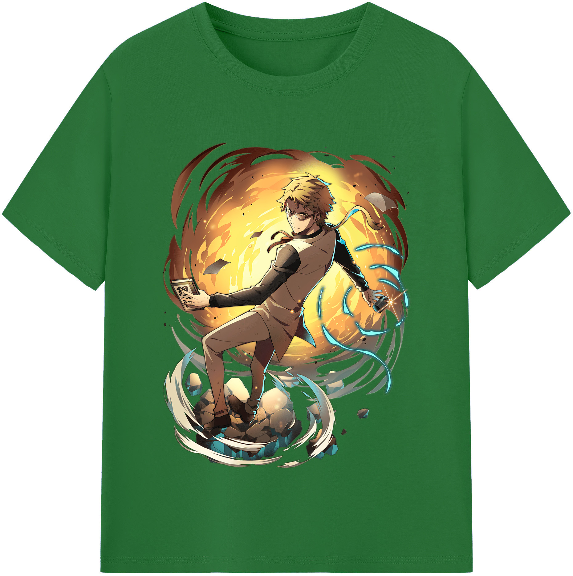 （画像用） 文豪ストレイドッグス Bungo Stray Dogs 綿100％半袖Tシャツ（フロントプリント）