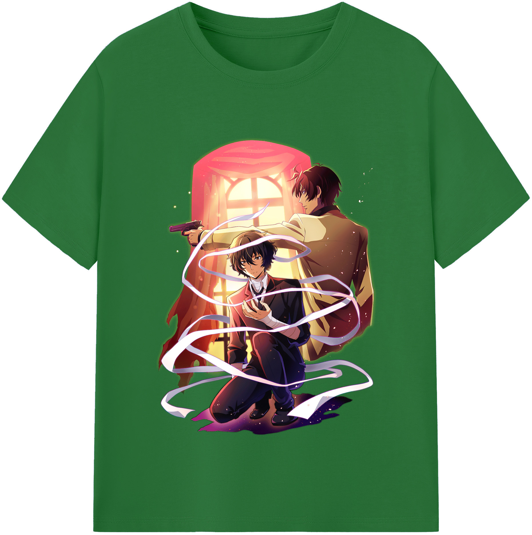 （画像用） 文豪ストレイドッグス Bungo Stray Dogs 綿100％半袖Tシャツ（フロントプリント）