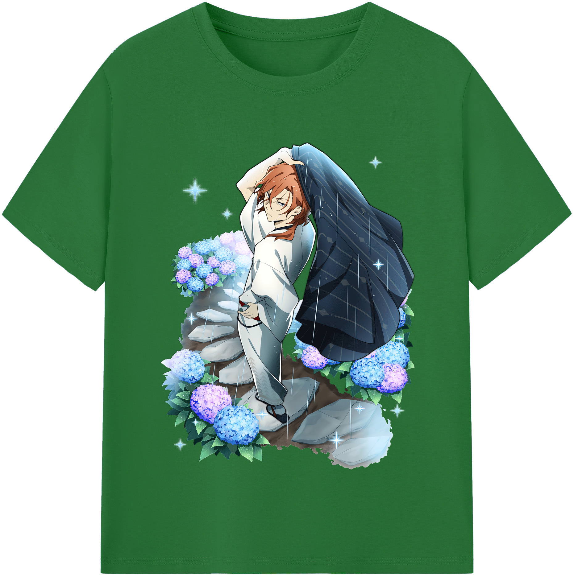 （画像用） 文豪ストレイドッグス Bungo Stray Dogs 綿100％半袖Tシャツ（フロントプリント）