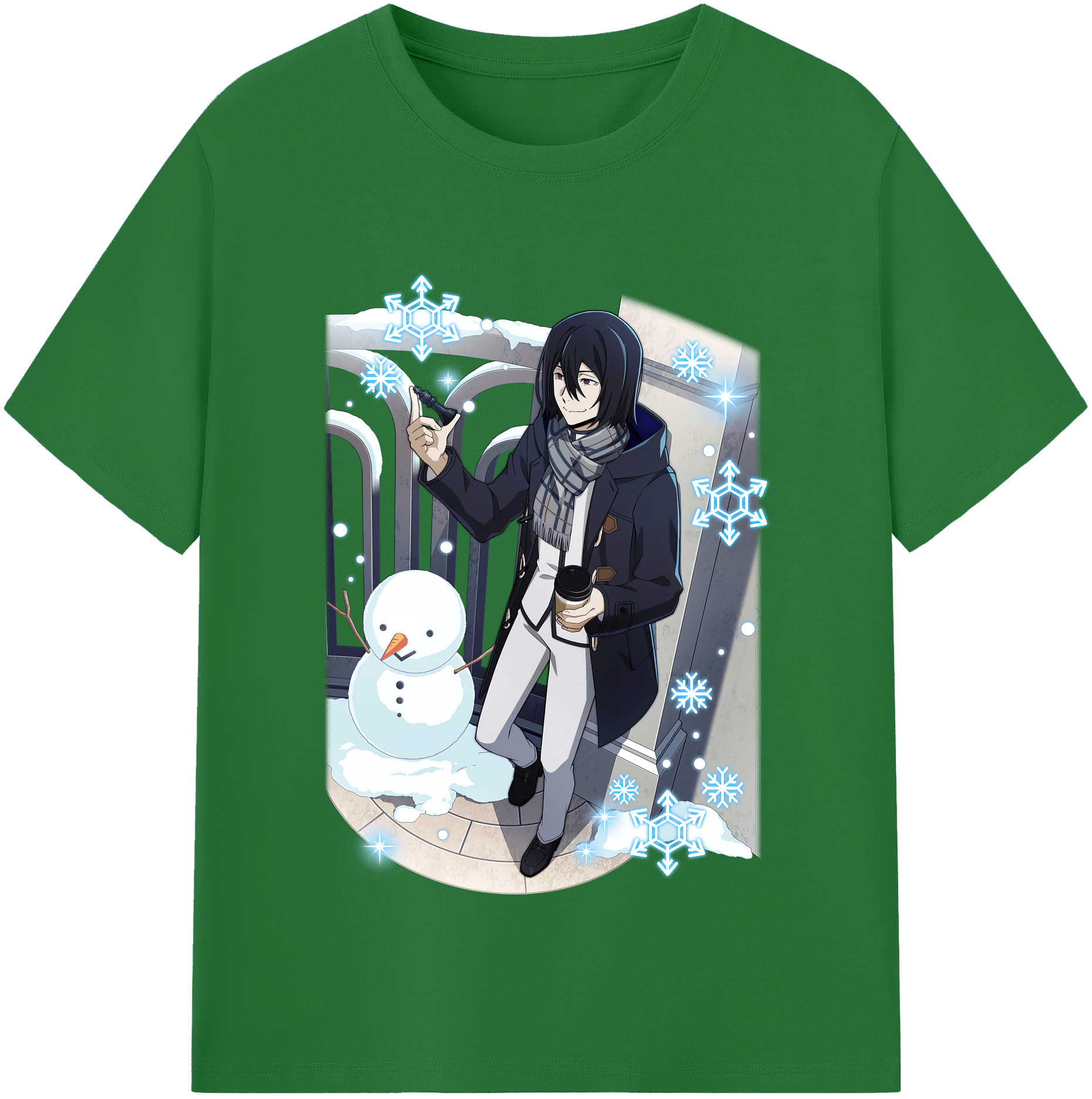 （画像用） 文豪ストレイドッグス Bungo Stray Dogs 綿100％半袖Tシャツ（フロントプリント）
