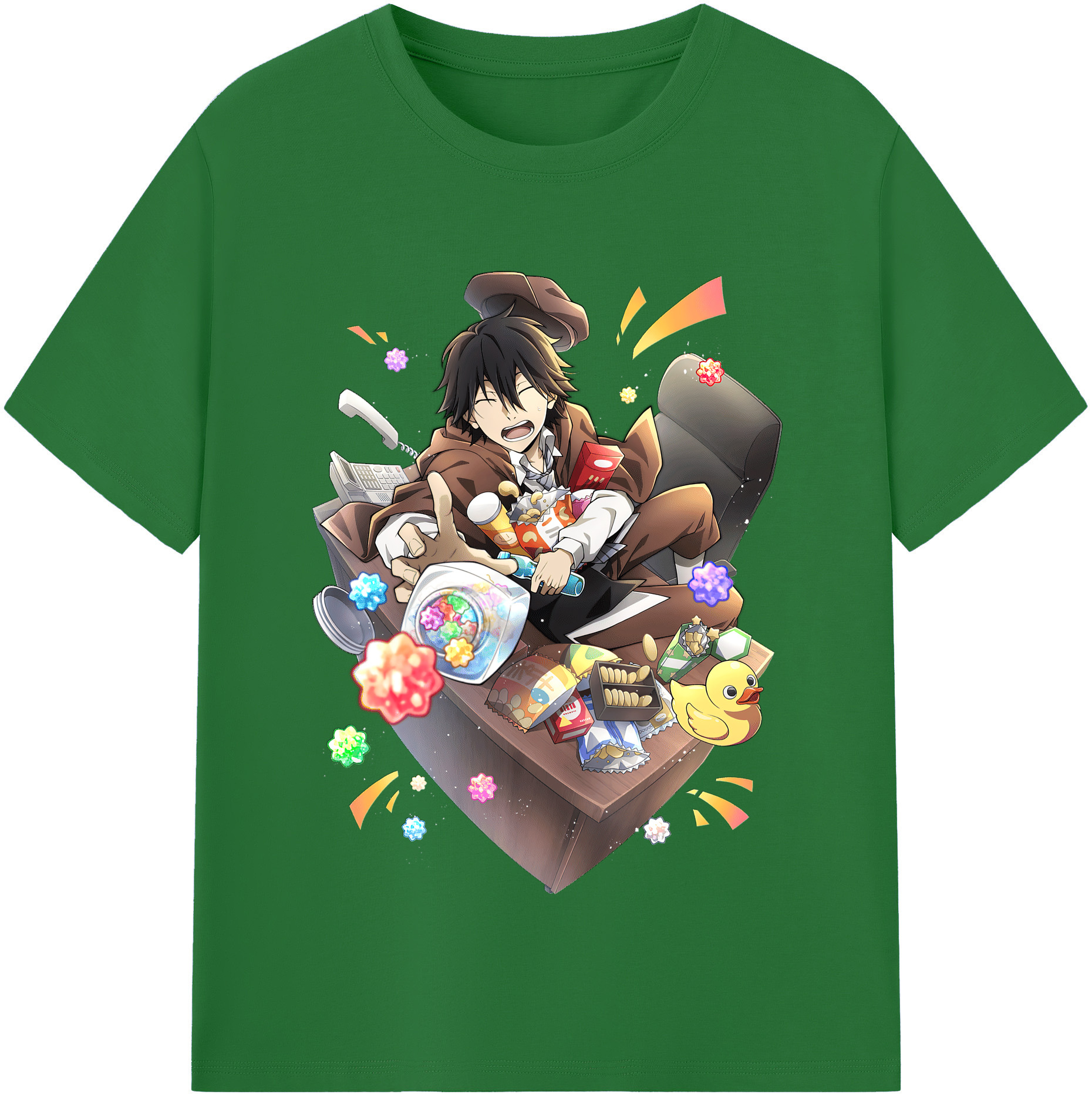 （画像用） 文豪ストレイドッグス Bungo Stray Dogs 綿100％半袖Tシャツ（フロントプリント）