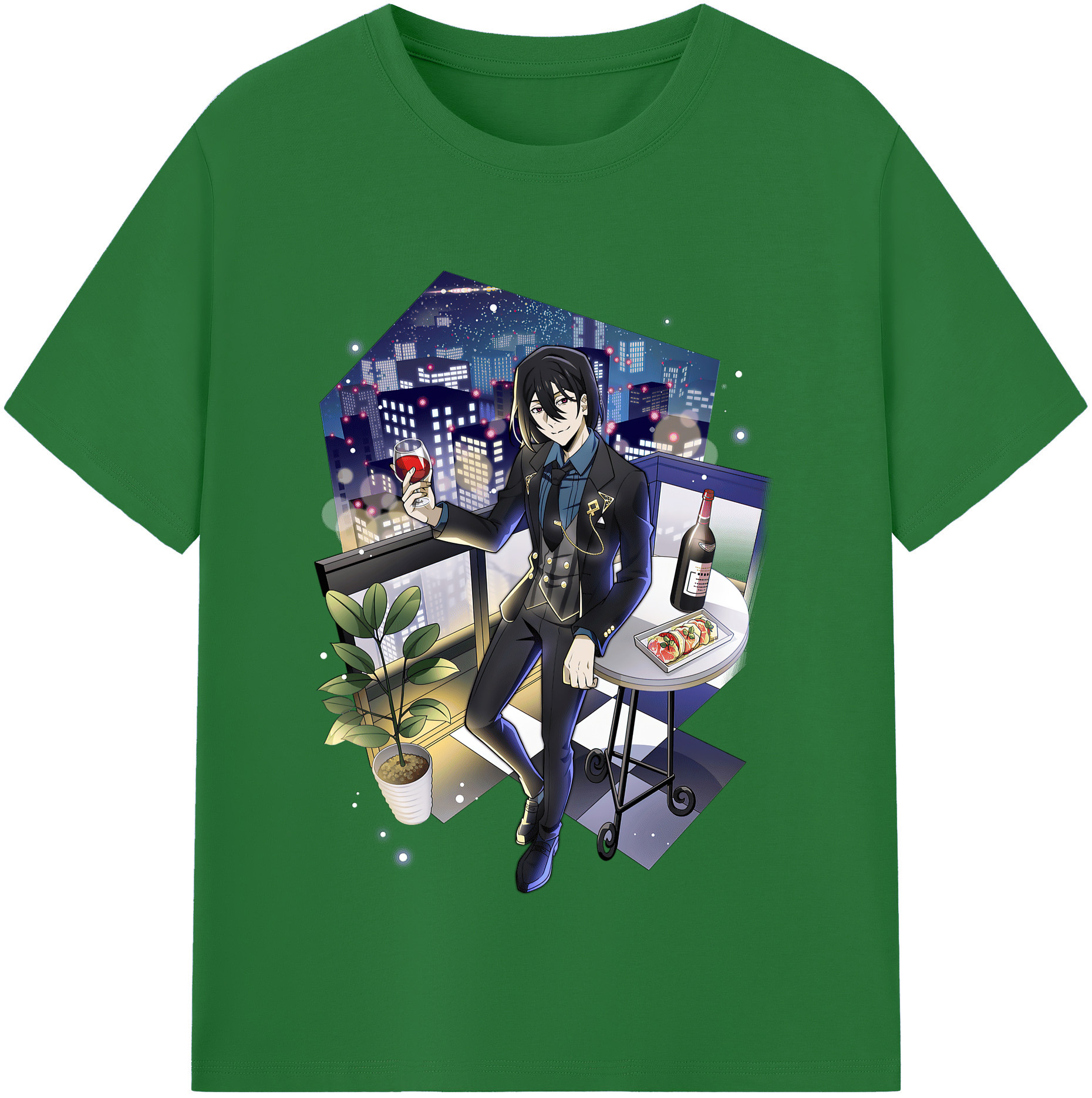 （画像用） 文豪ストレイドッグス Bungo Stray Dogs 綿100％半袖Tシャツ（フロントプリント）