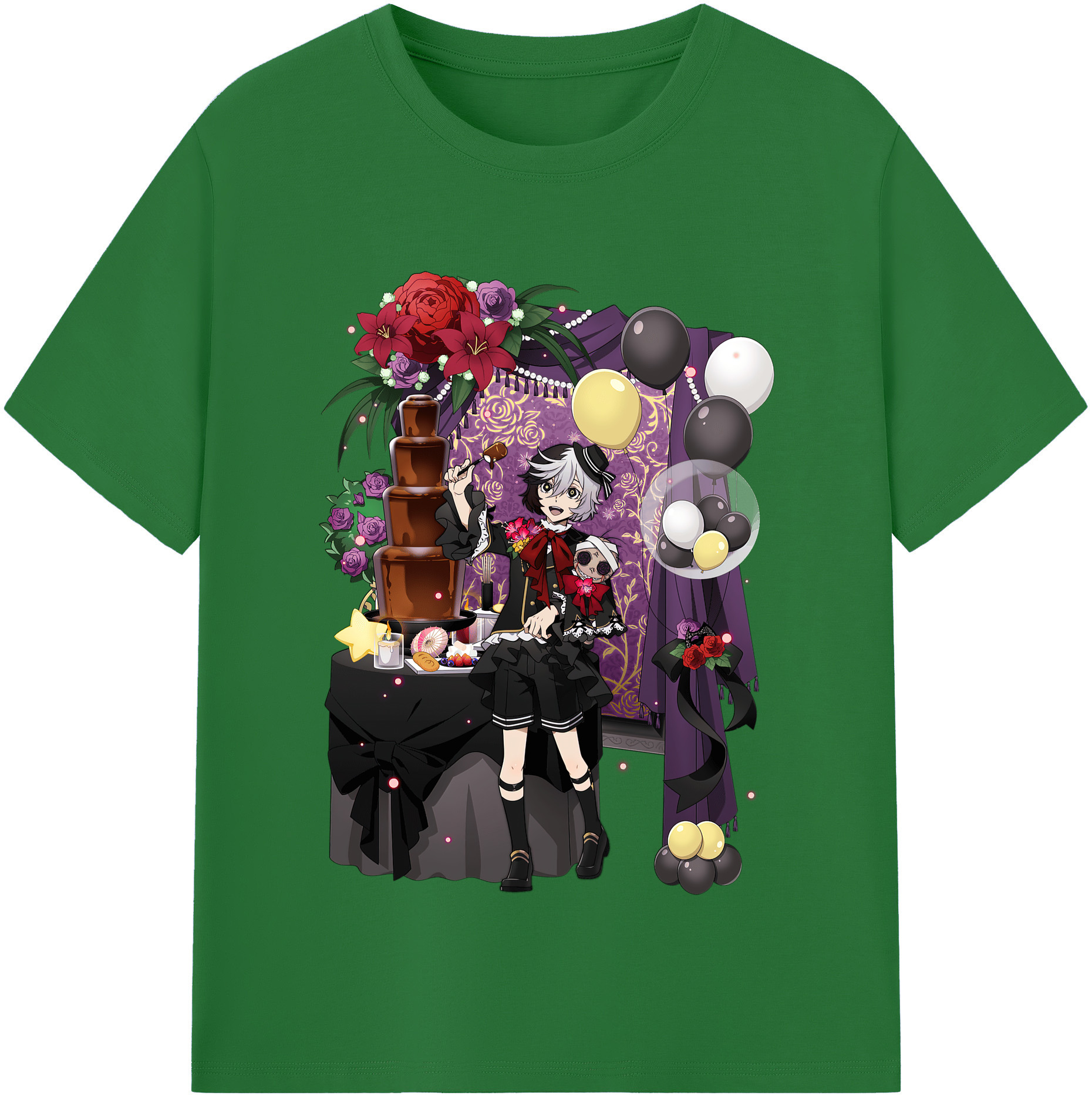 （画像用） 文豪ストレイドッグス Bungo Stray Dogs 綿100％半袖Tシャツ（フロントプリント）