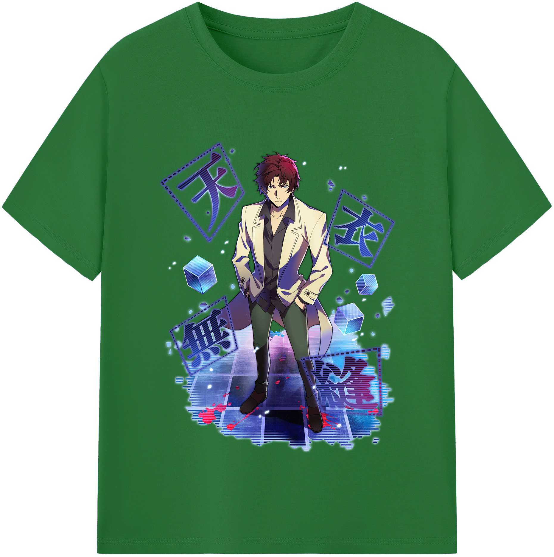 （画像用） 文豪ストレイドッグス Bungo Stray Dogs 綿100％半袖Tシャツ（フロントプリント）