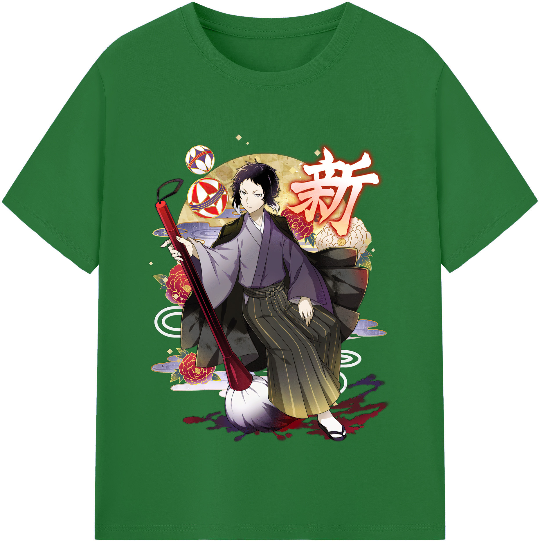 （画像用） 文豪ストレイドッグス Bungo Stray Dogs 綿100％半袖Tシャツ（フロントプリント）
