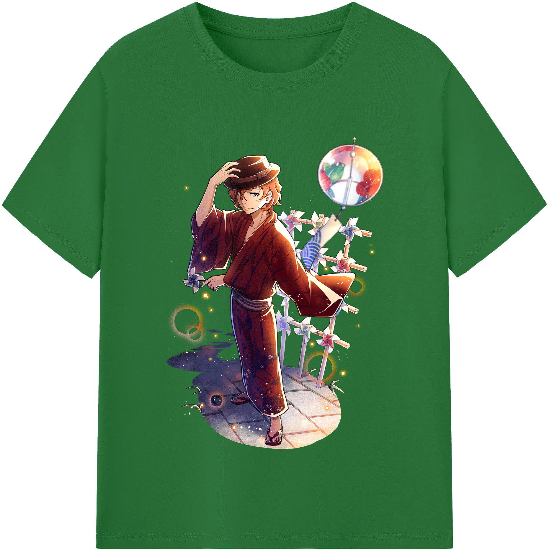 （画像用） 文豪ストレイドッグス Bungo Stray Dogs 綿100％半袖Tシャツ（フロントプリント）