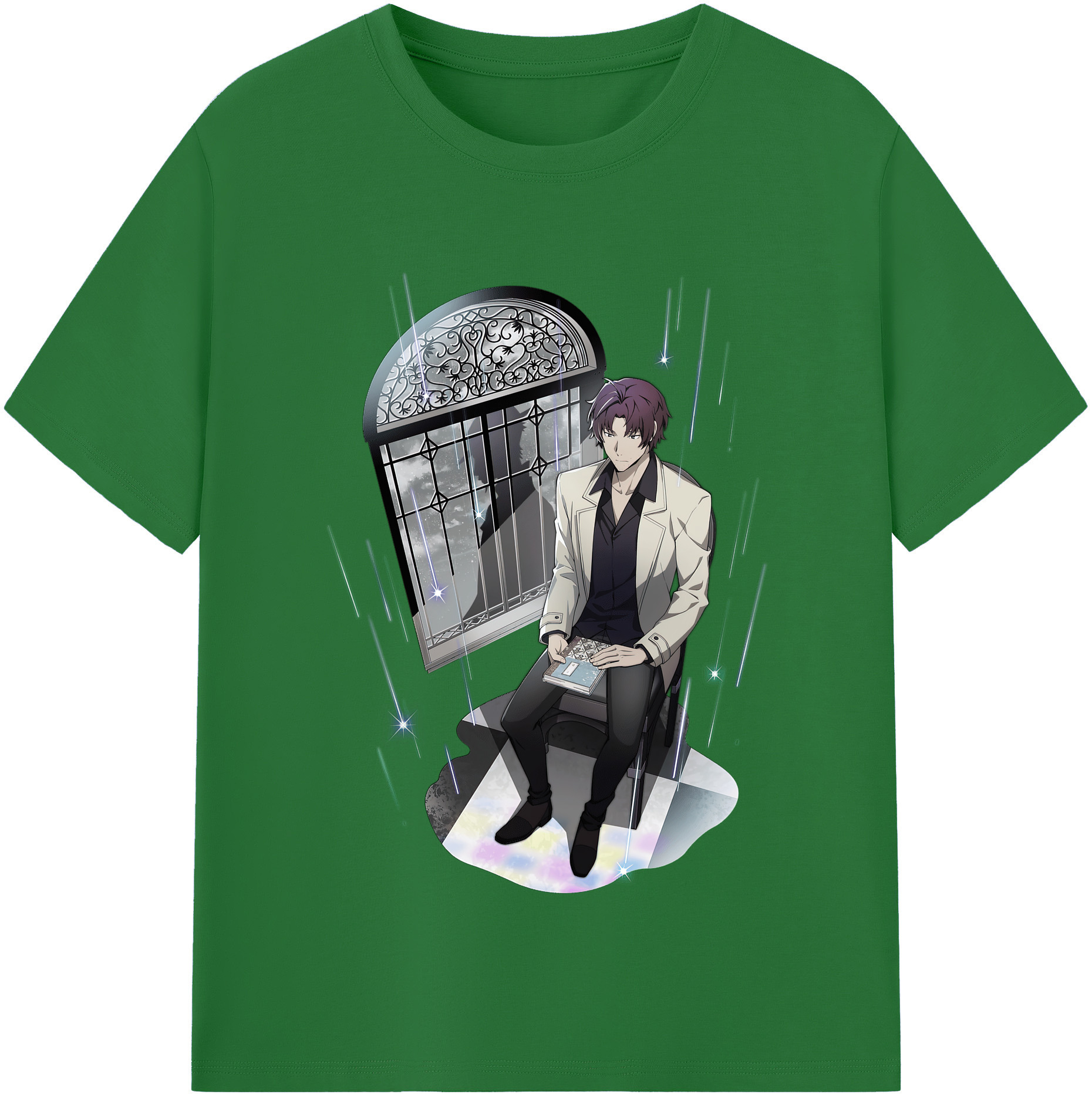 （画像用） 文豪ストレイドッグス Bungo Stray Dogs 綿100％半袖Tシャツ（フロントプリント）