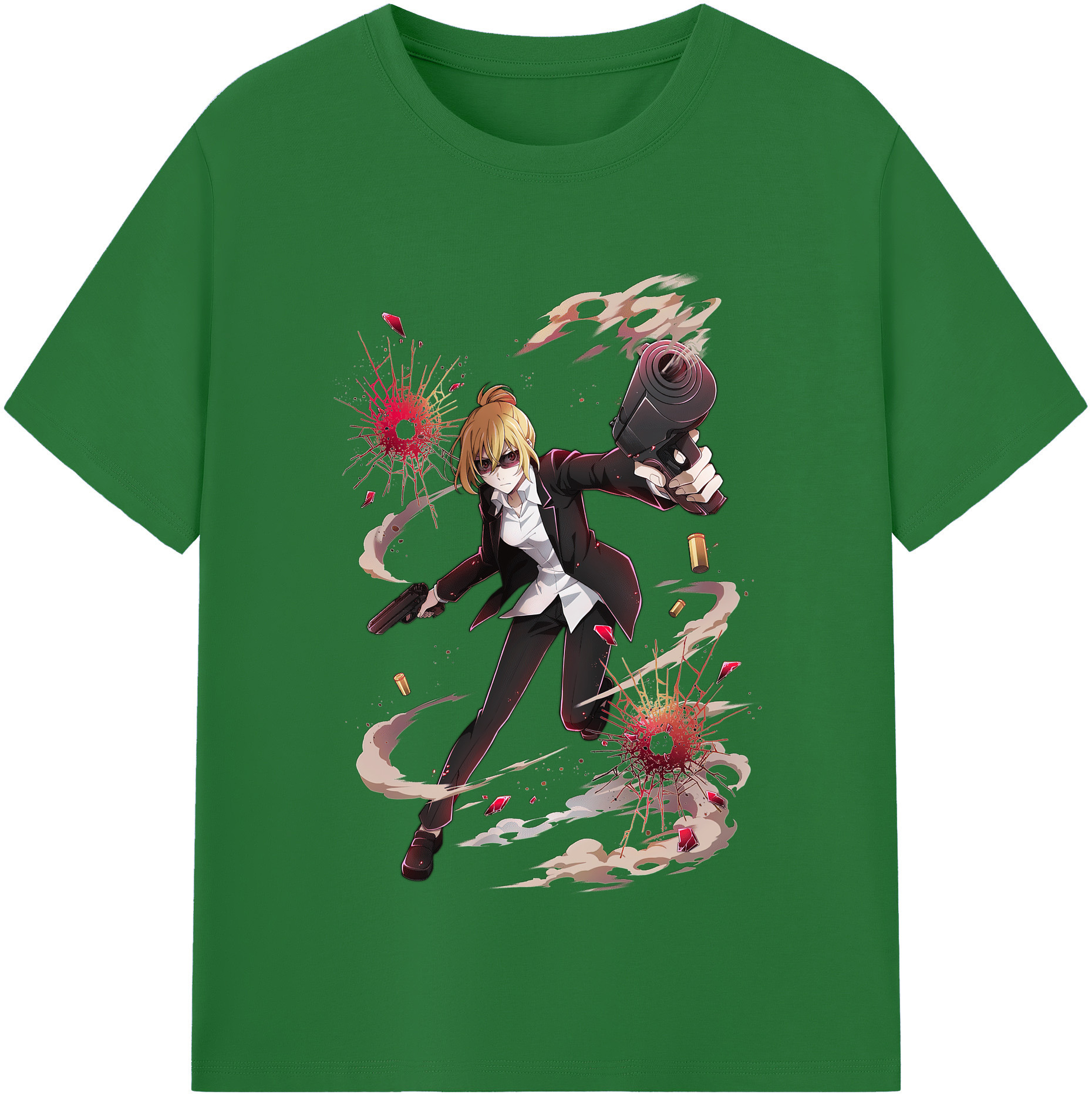 （画像用） 文豪ストレイドッグス Bungo Stray Dogs 綿100％半袖Tシャツ（フロントプリント）