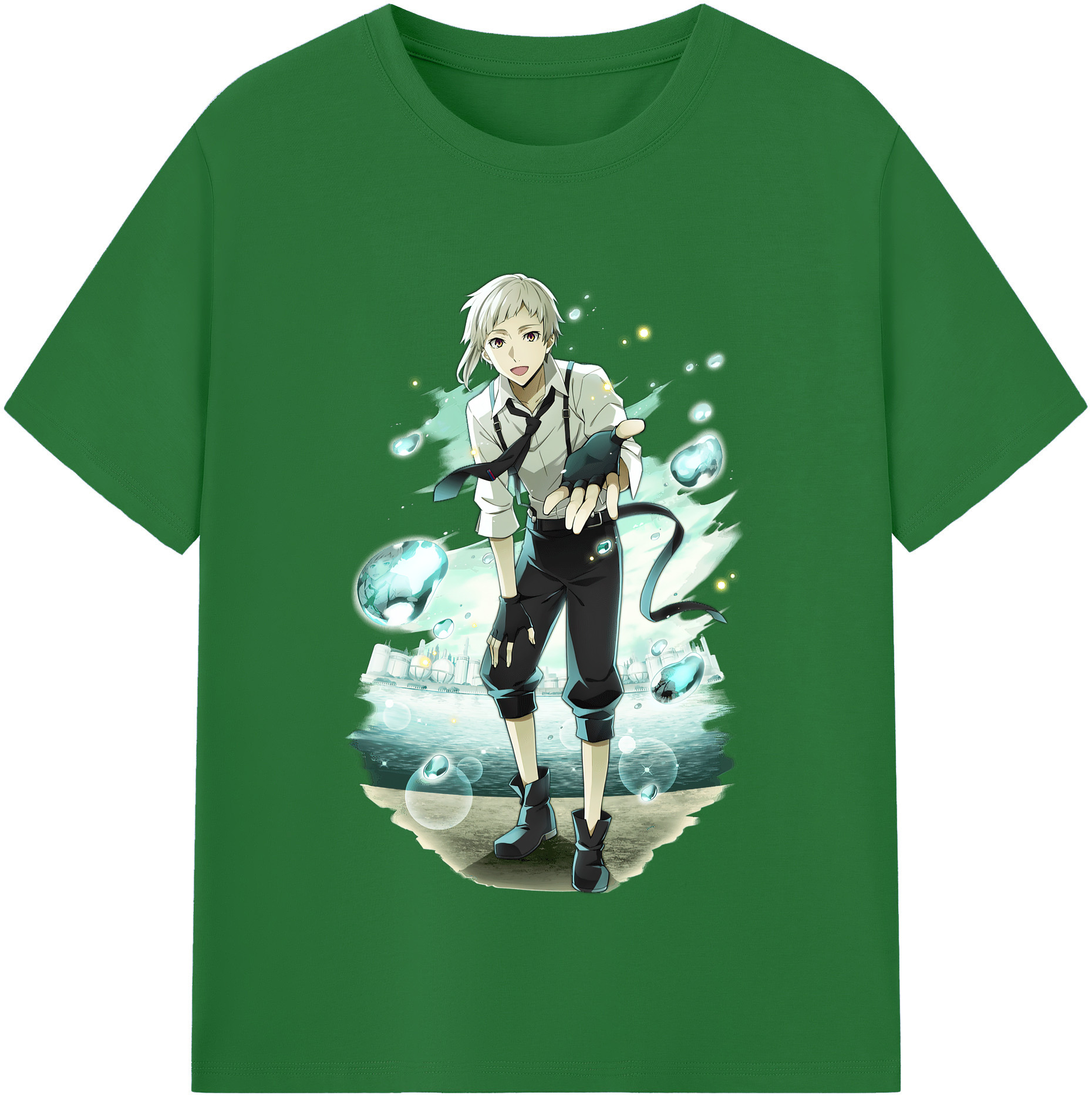 （画像用） 文豪ストレイドッグス Bungo Stray Dogs 綿100％半袖Tシャツ（フロントプリント）