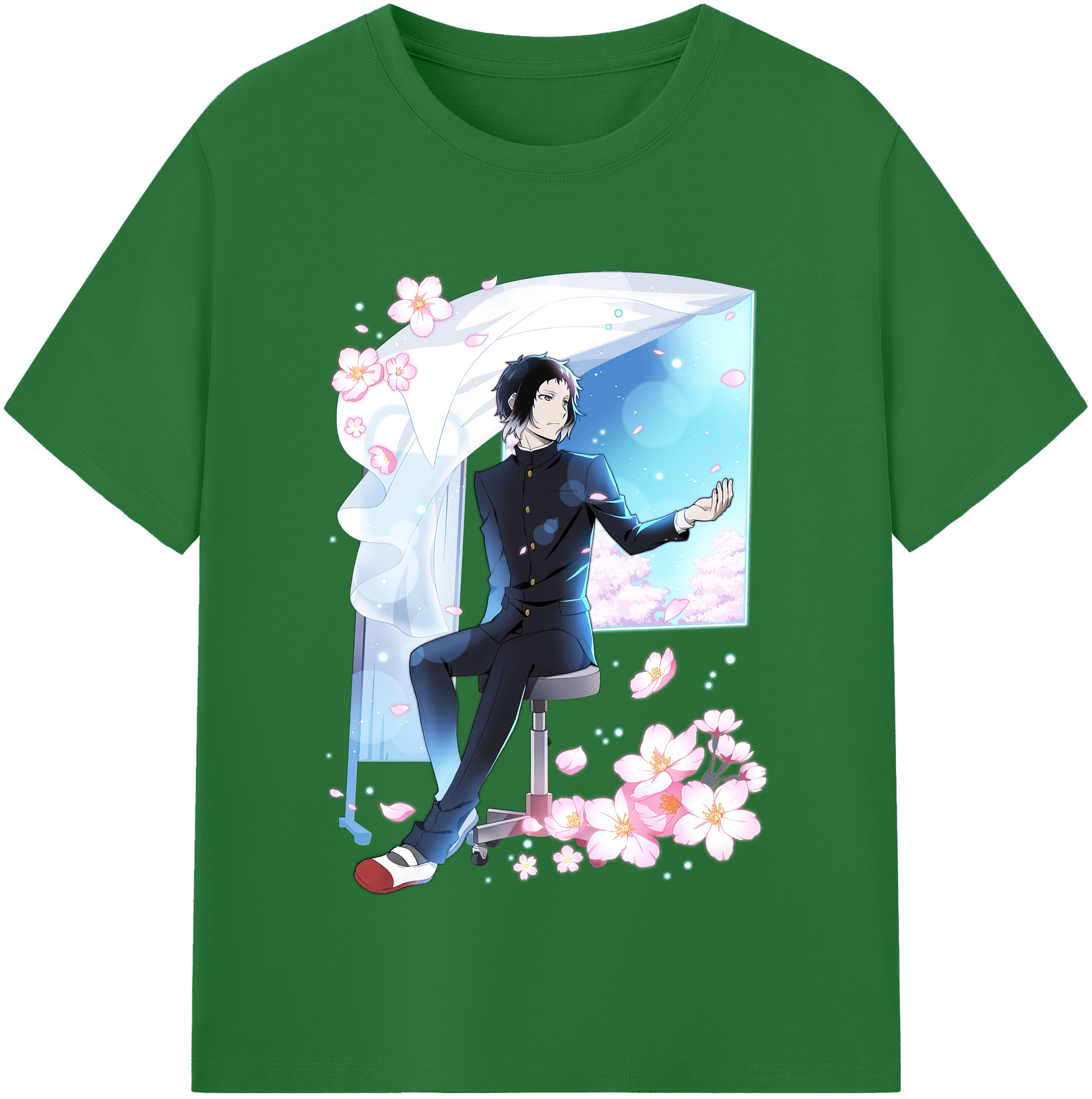 （画像用） 文豪ストレイドッグス Bungo Stray Dogs 綿100％半袖Tシャツ（フロントプリント）