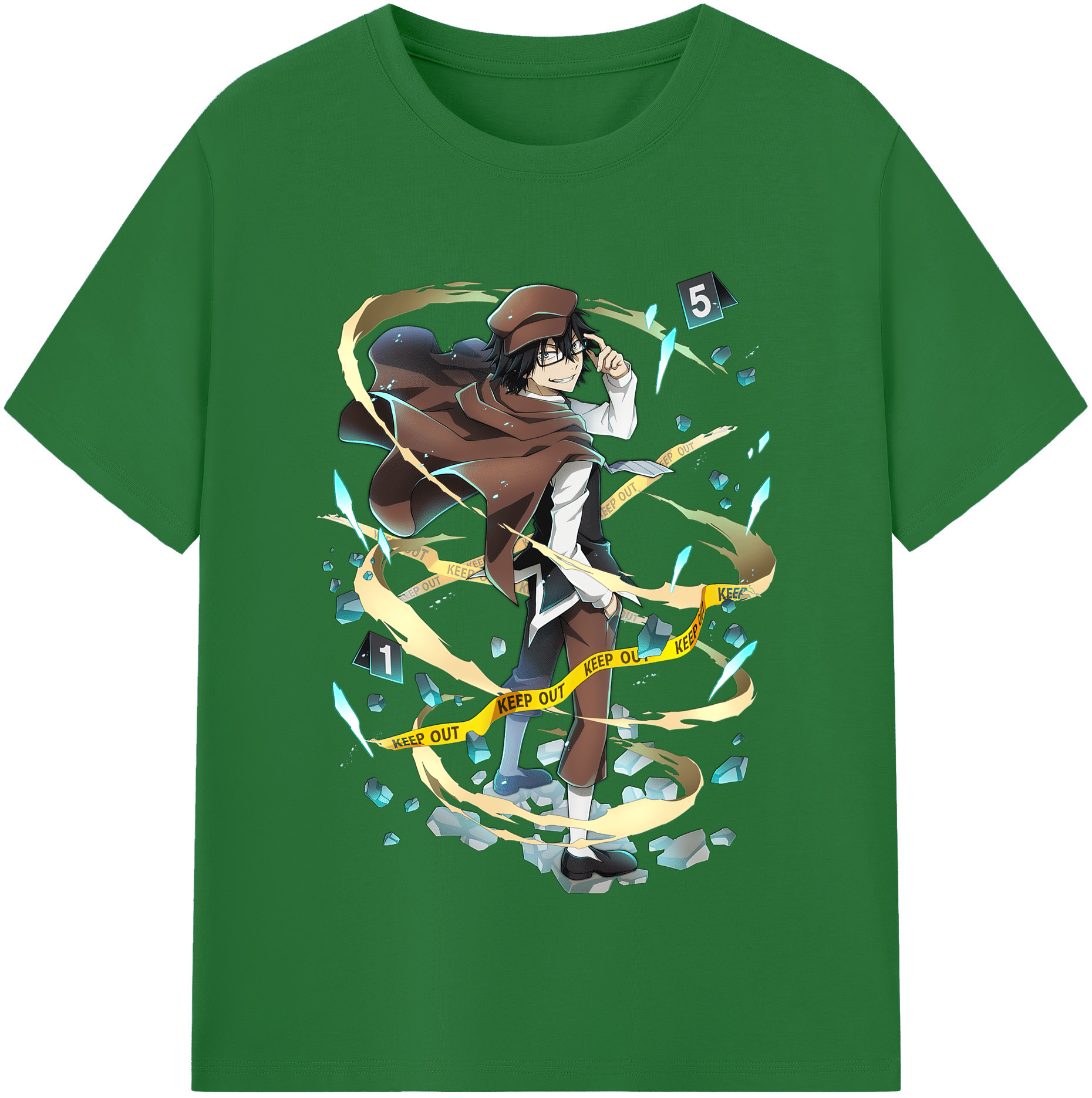 （画像用） 文豪ストレイドッグス Bungo Stray Dogs 綿100％半袖Tシャツ（フロントプリント）